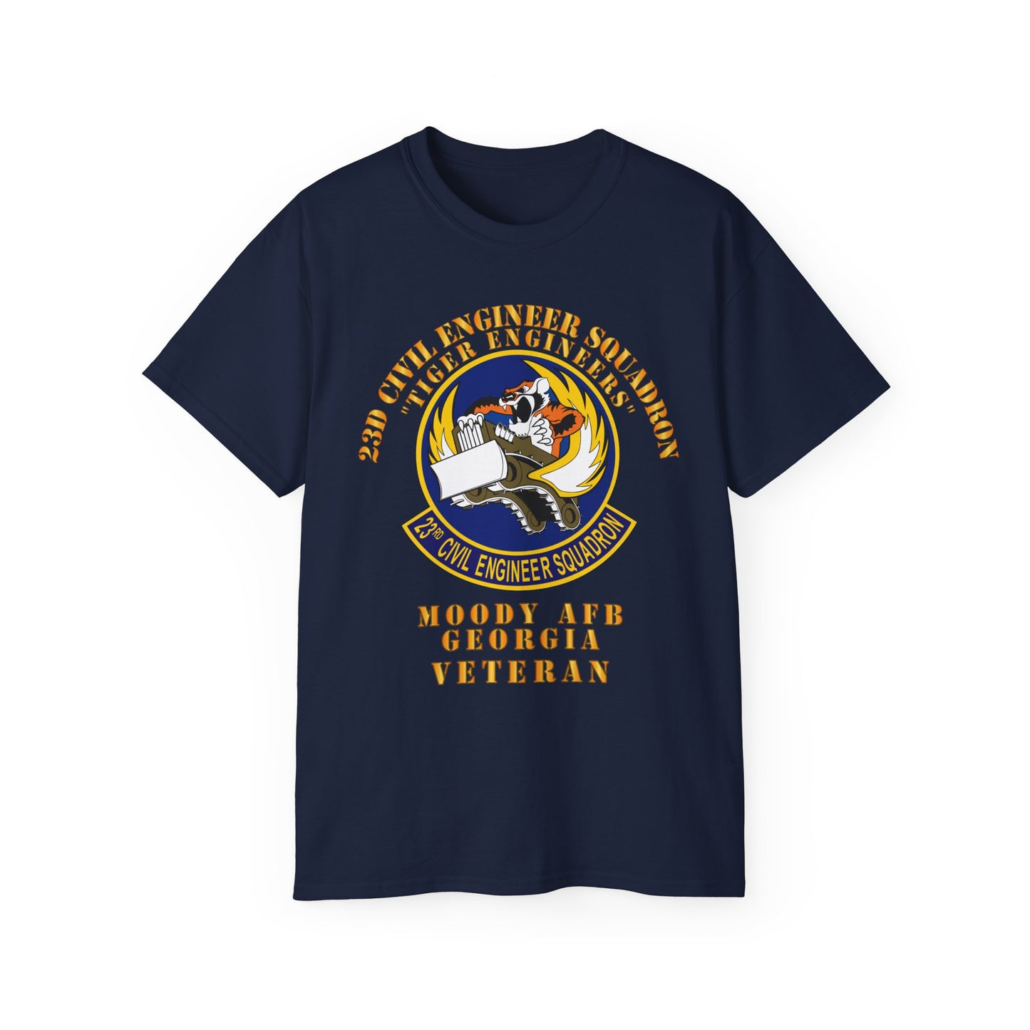 Unisex Ultra Cotton Tee - USAF - 23d Civil Engineer Squadron - Tiger Engineers - Moody AFB, GA