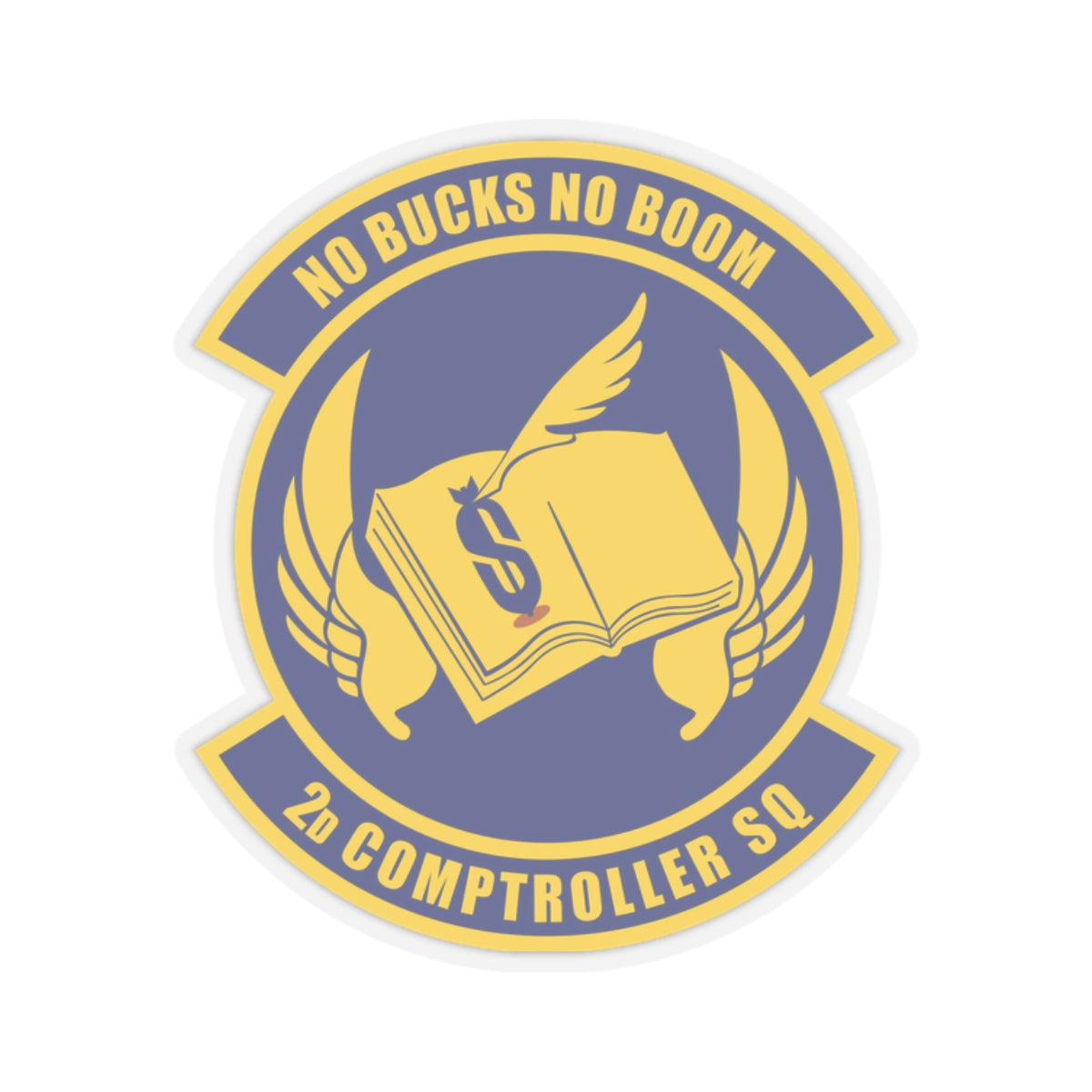 Kiss-Cut Stickers - USAF - 2nd Comptroller Squadron wo txt