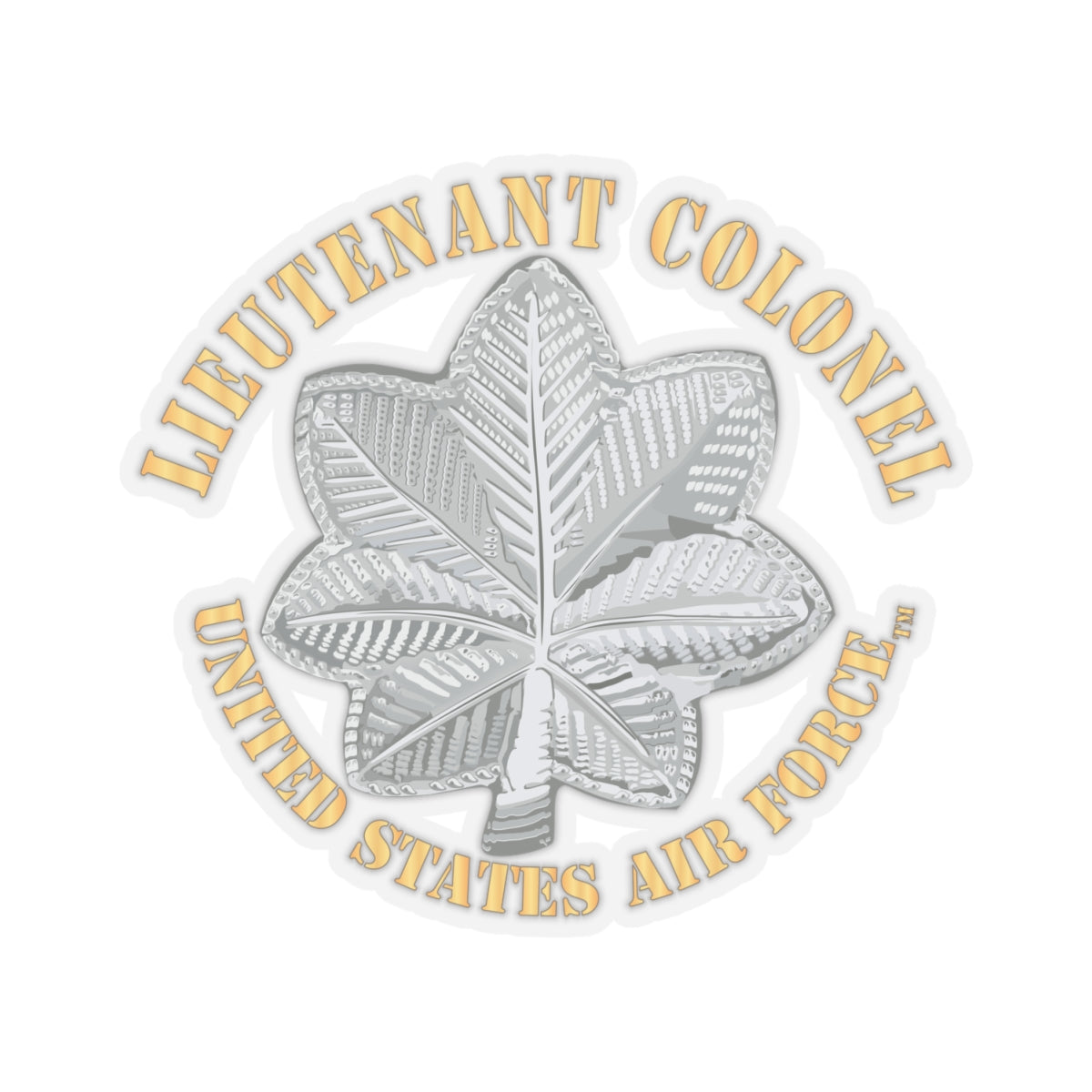 Kiss-Cut Stickers - USAF - Lieutenant Colonel - LTC - TM X 300