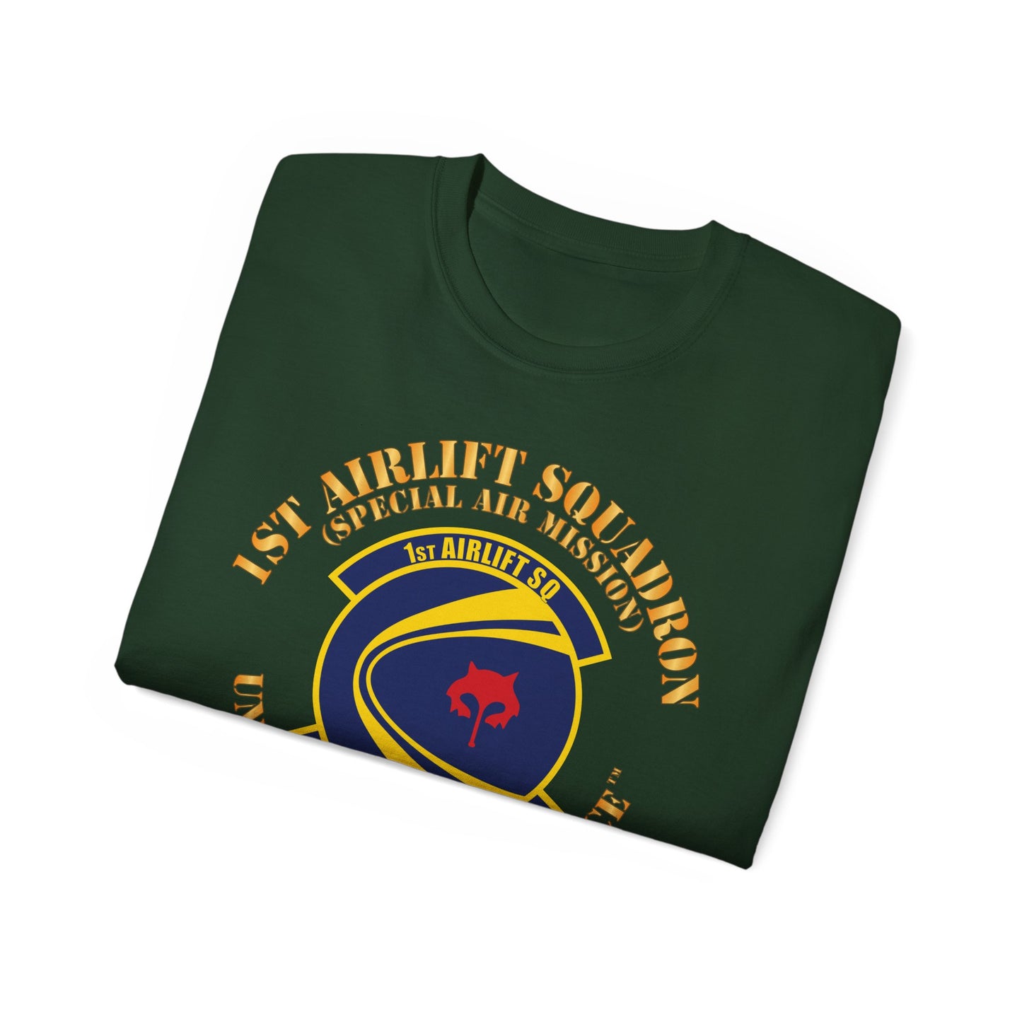 Unisex Ultra Cotton Tee - USAF - 1st Airlift Squadron X 300