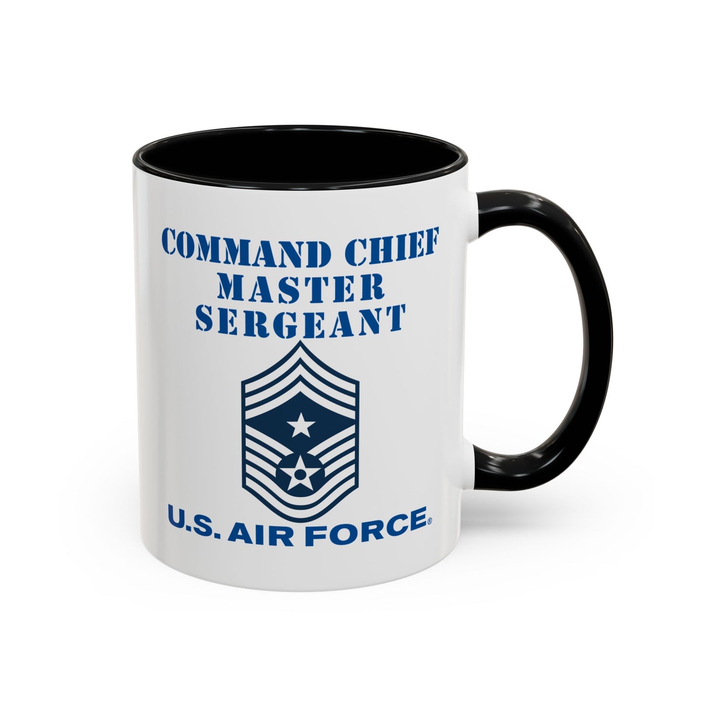 Accent Coffee Mug (11oz & 15oz) - USAF - Command Chief Master Sergeant (E9c) - 2020 - US Air Force w Text X 300