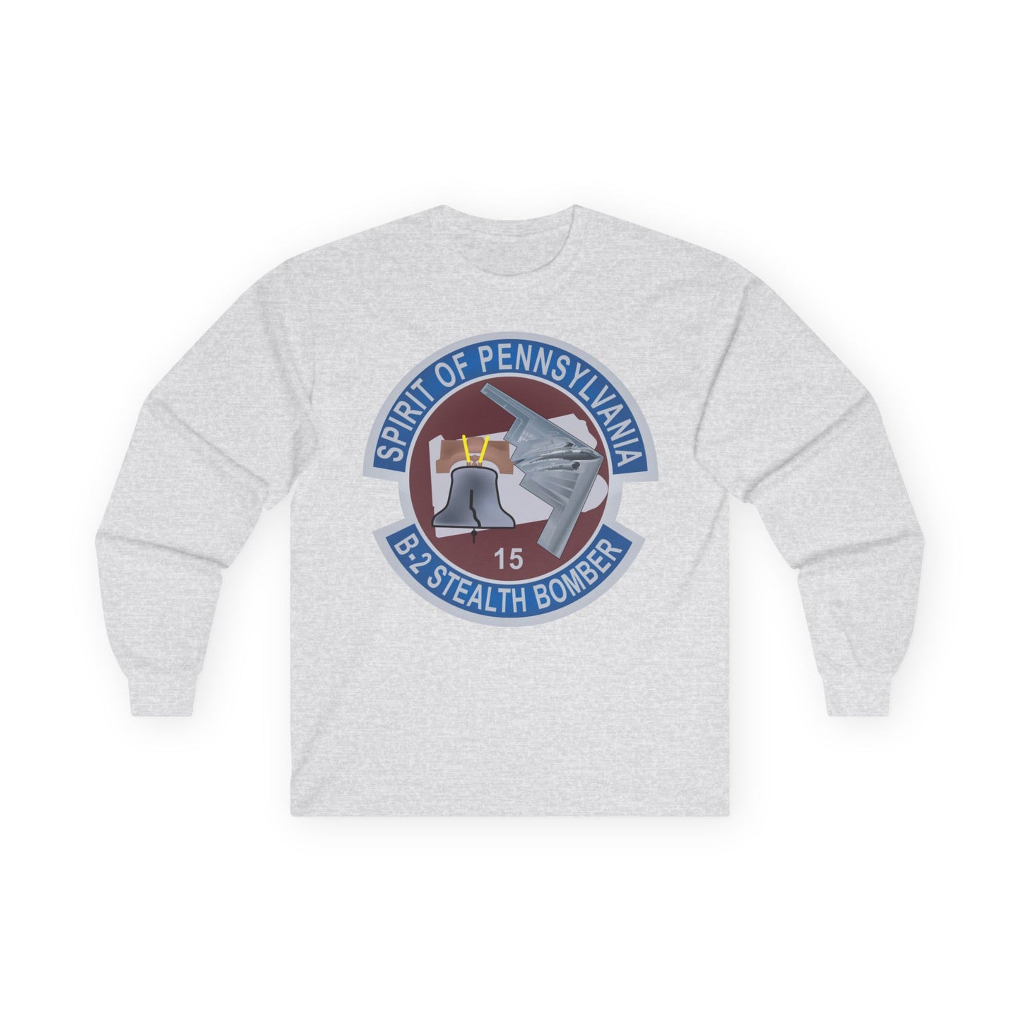 Unisex Ultra Cotton Long Sleeve Tee - USAF - B2 - Spirit of Pennsylvania Stealth Bomber wo Txt X 300