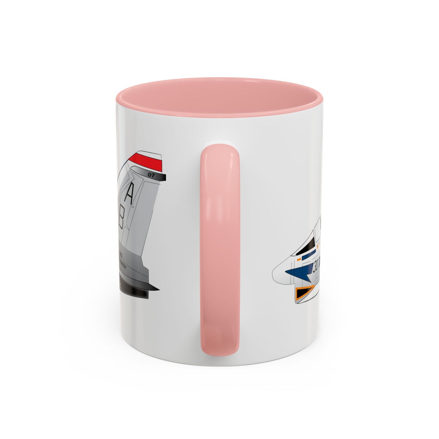 Accent Coffee Mug (11oz & 15oz) - Aircraft - Navy - A-7B Corsair II - Side X 300