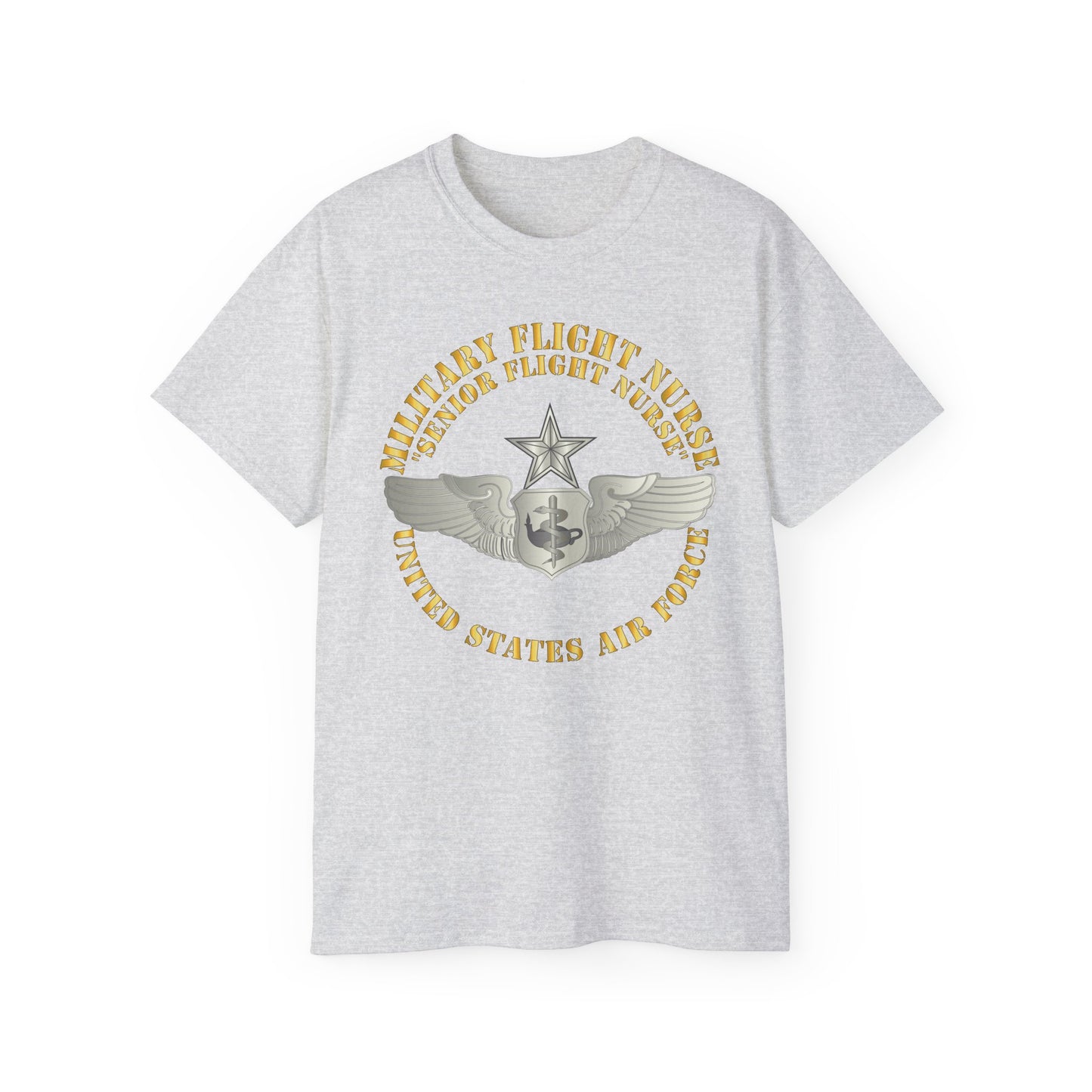 Unisex Ultra Cotton Tee - USAF - Military Flight Nurse - Flight Nurse - Senior
