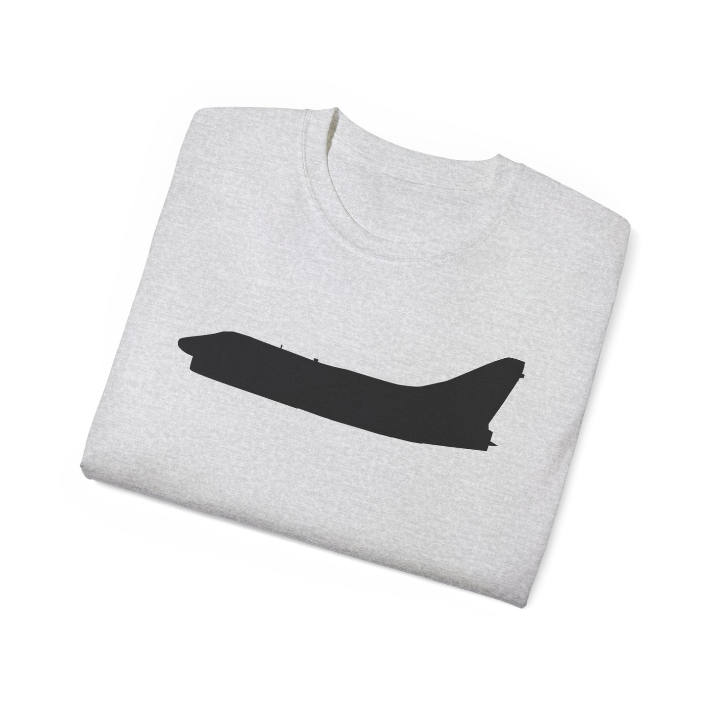 Unisex Ultra Cotton Tee - Aircraft - Navy - A-7B Corsair II - Side - Silhouette X 300