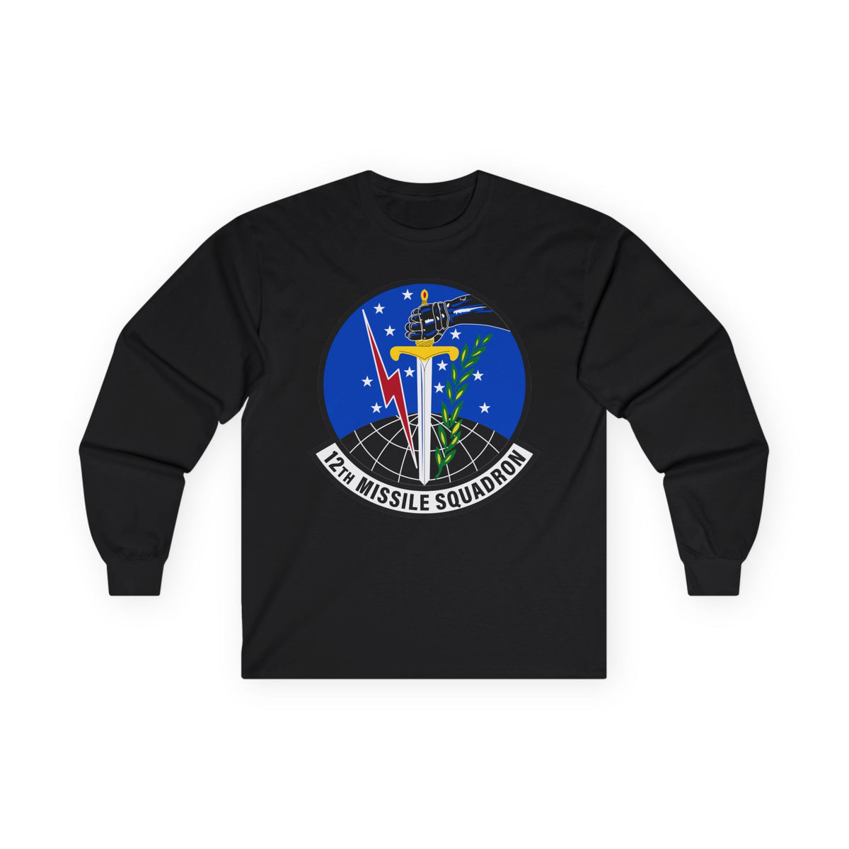 Unisex Ultra Cotton Long Sleeve Tee - USAF - 12th Missile Squadron wo txt