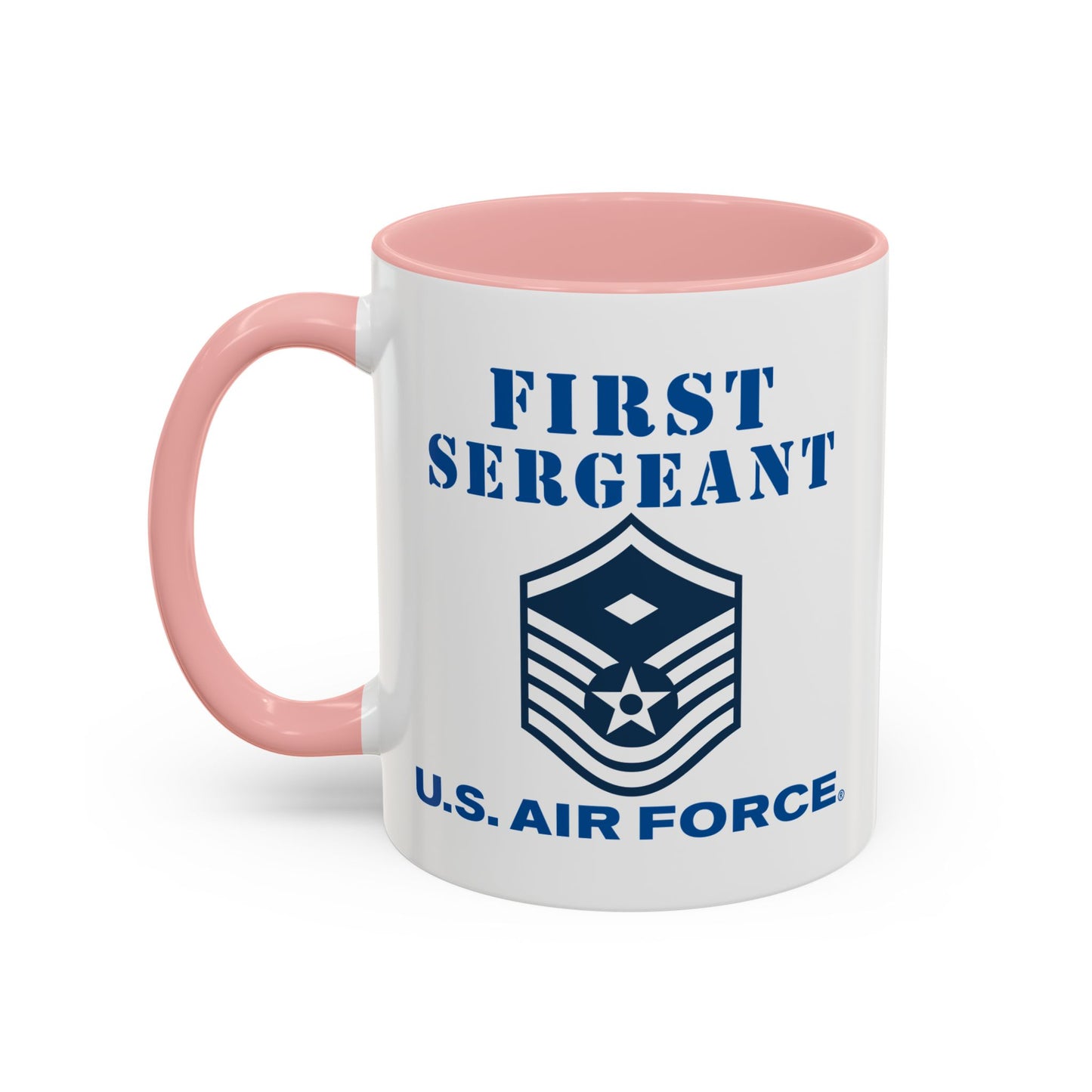 Accent Coffee Mug (11oz & 15oz) - USAF - First Sergeant (E7b) - 2020 - US Air Force w Text X 300