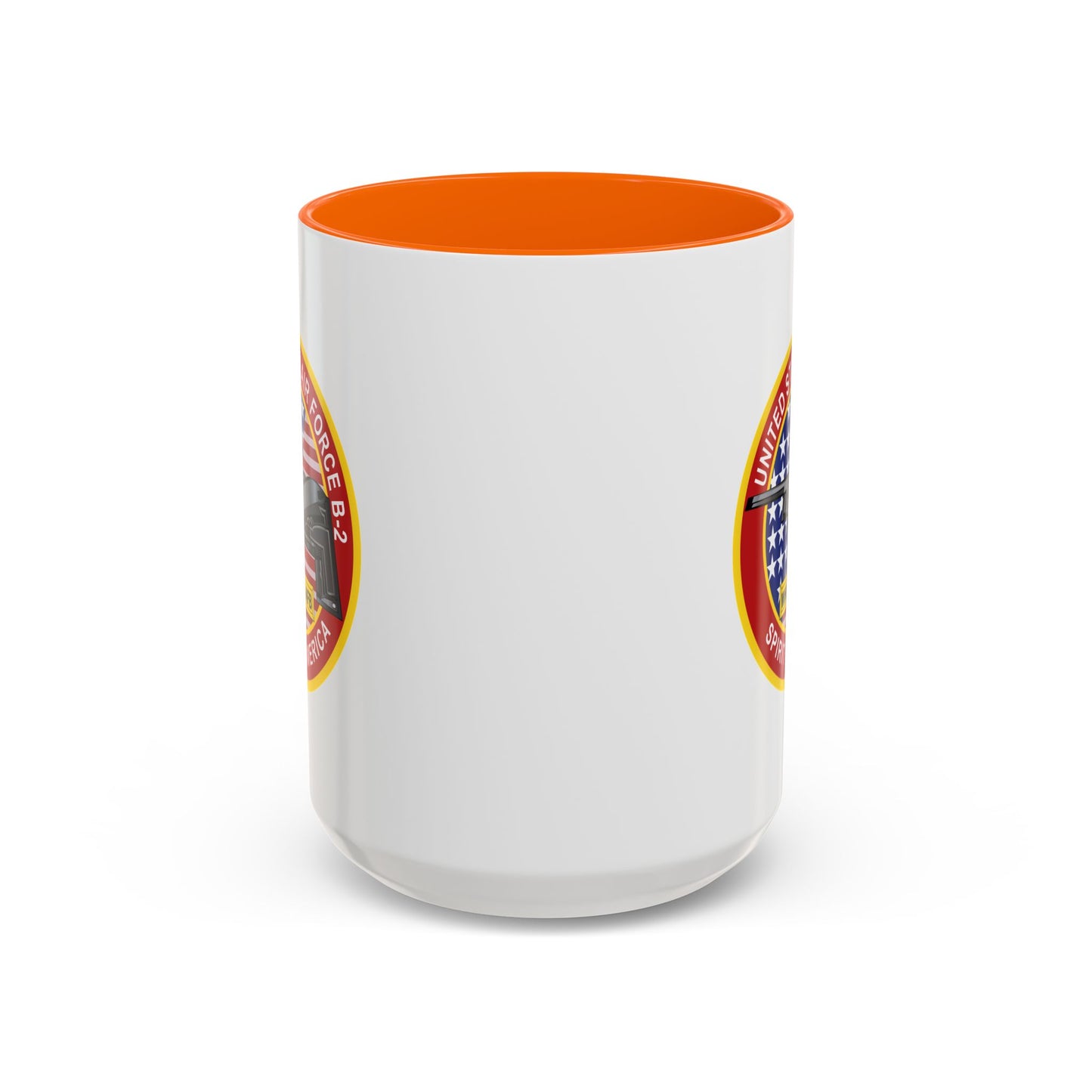 Accent Coffee Mug (11oz & 15oz) - USAF - B2 - Spirit - Stealth Bomber wo Txt