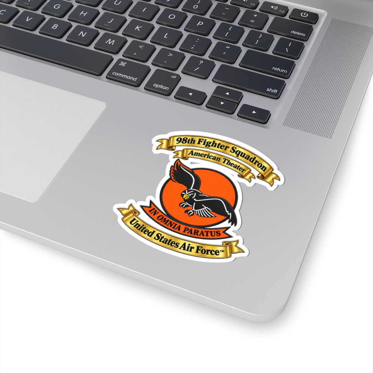 Kiss-Cut Stickers - 98th Fighter-Interceptor Squadron - SSI - American Theater - USAAF - 3D - Transparent
