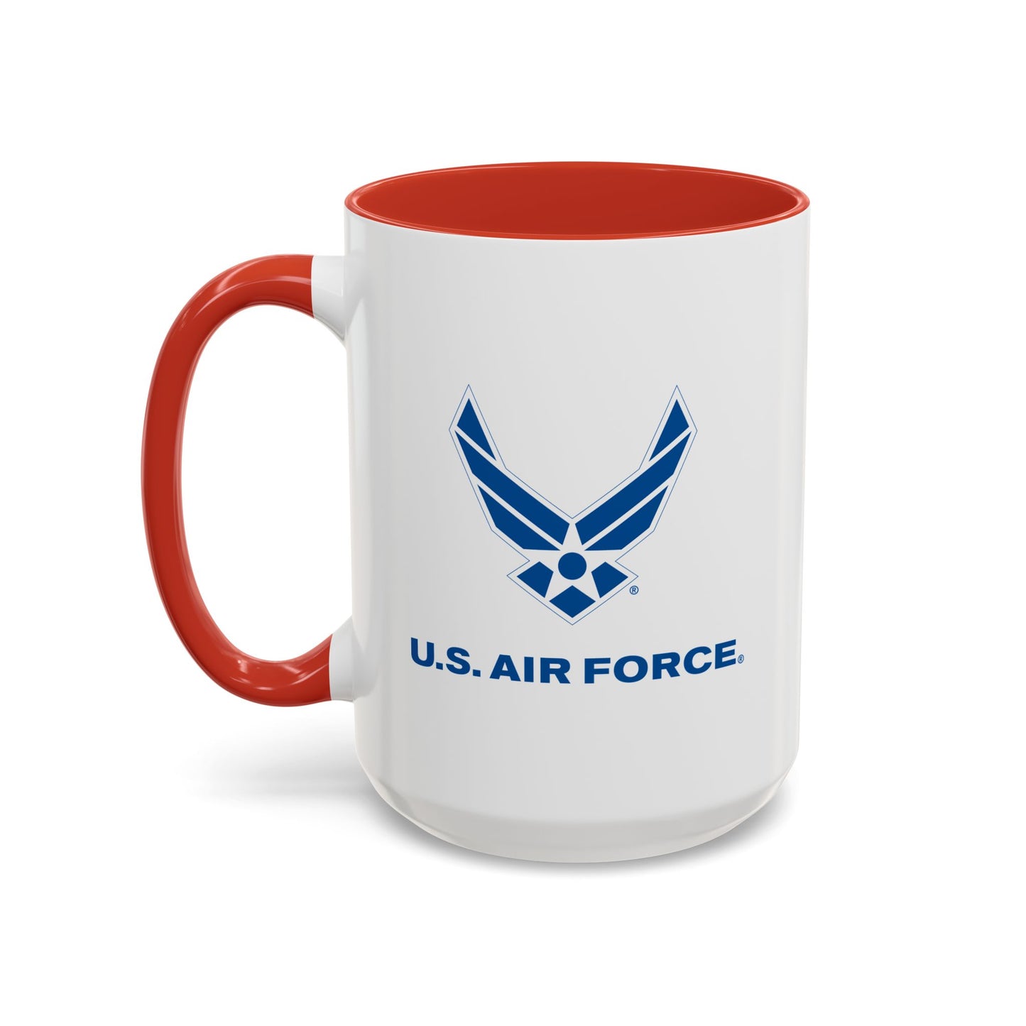 Accent Coffee Mug (11oz & 15oz) - USAF Logo, TM Txt - U S Air Force X 300