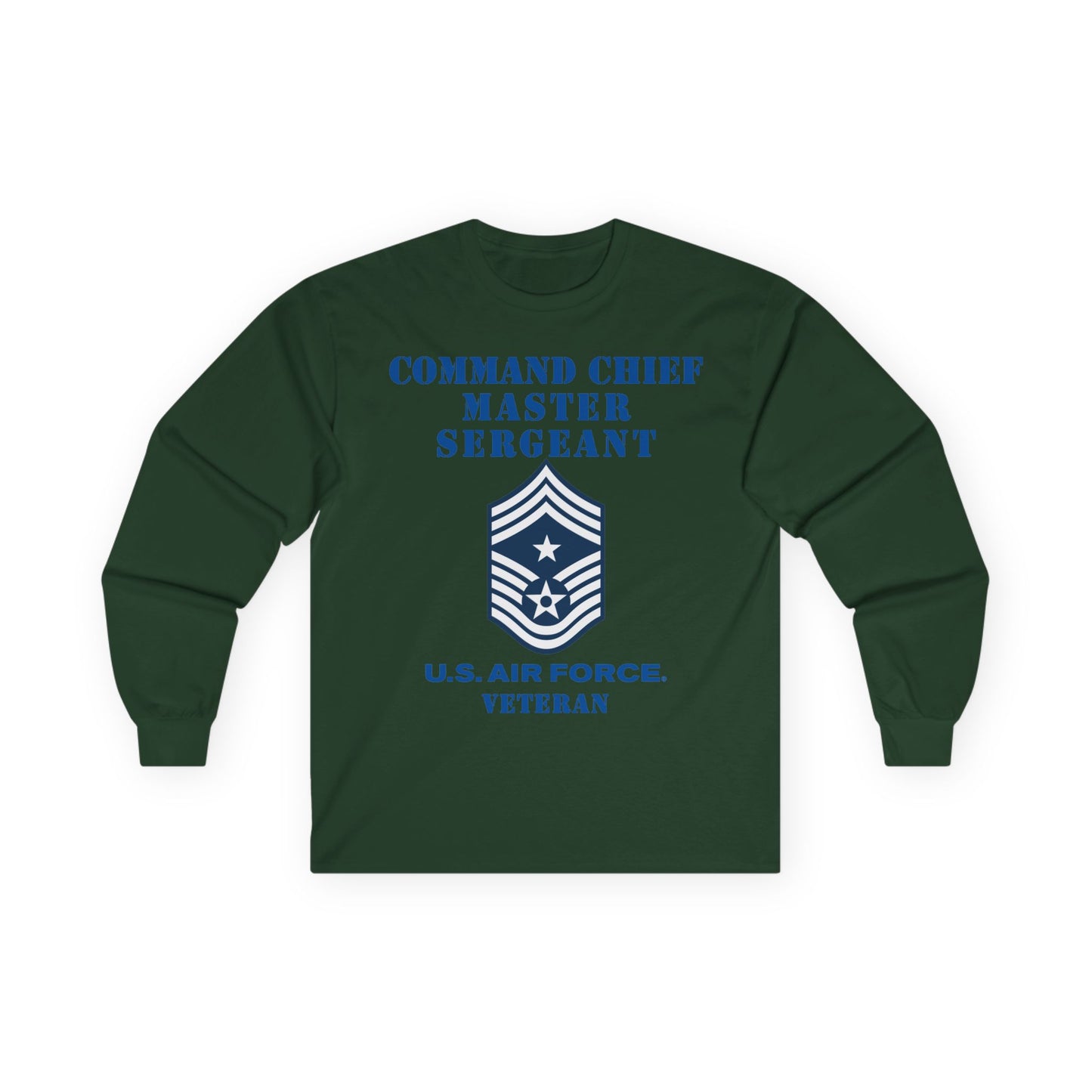 Unisex Ultra Cotton Long Sleeve Tee - USAF - Command Chief Master Sergeant (E9c) - 2020 - Veteran