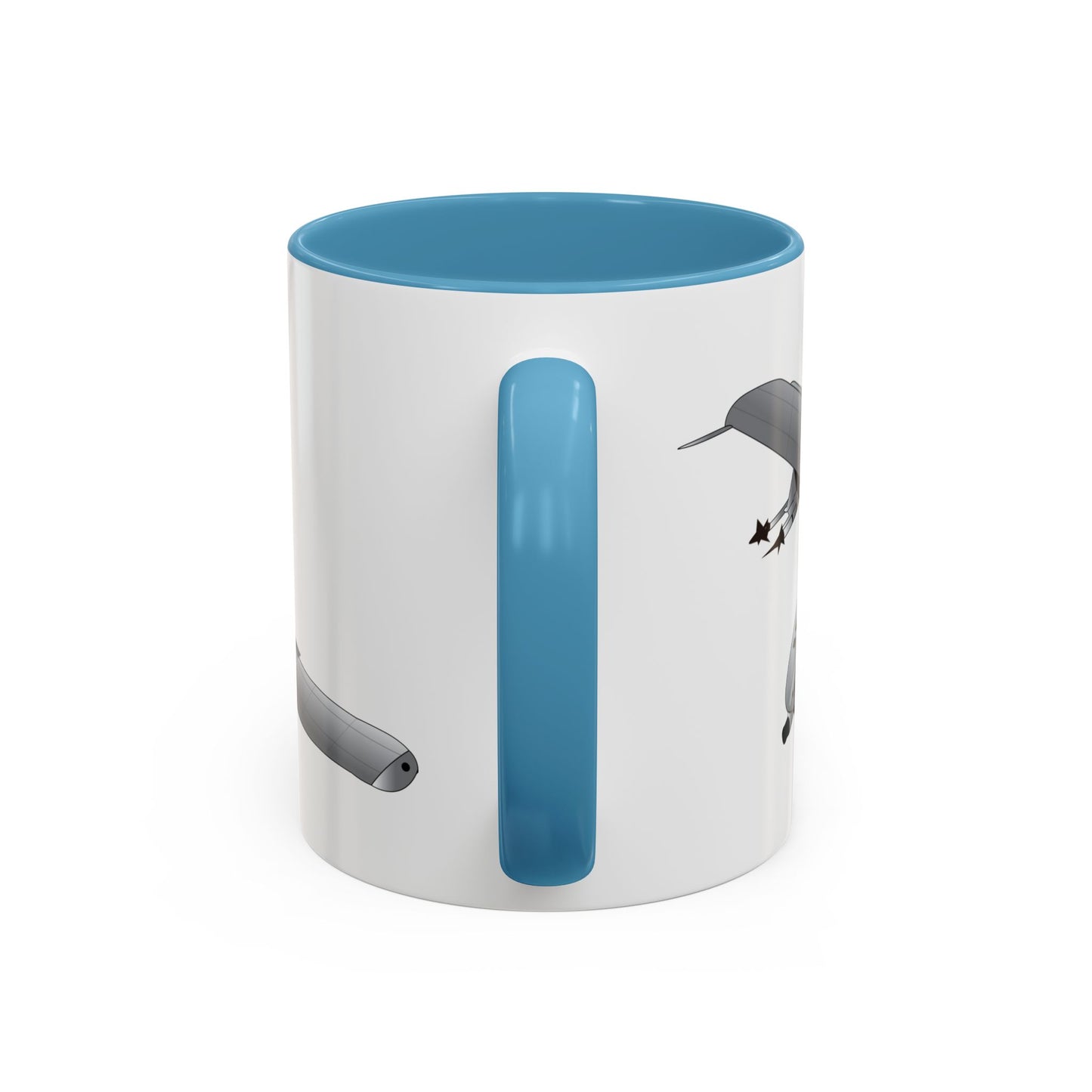 Accent Coffee Mug (11oz & 15oz) - Aircraft - A10 - Front - Top - Oblique X 300