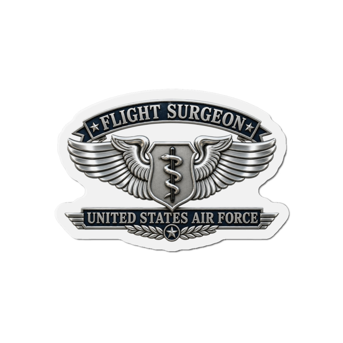Die-Cut Magnet - USAF - Flight Surgeon Badge - United States Air Force - 3D - Enhanced