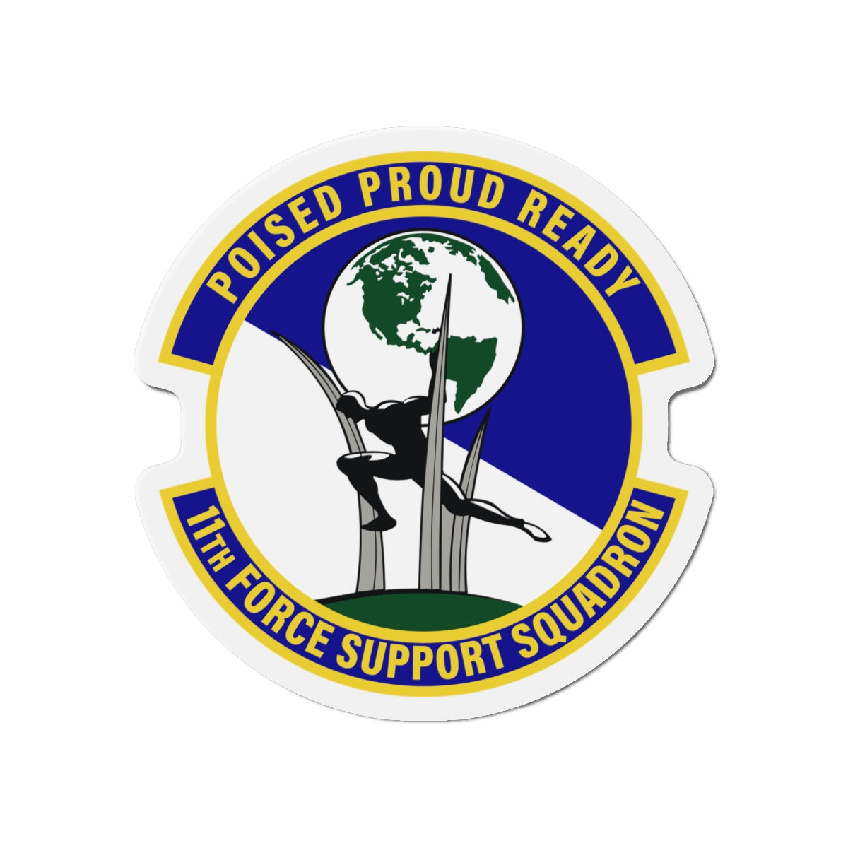 Die-Cut Magnet - USAF - 11th Force Support Squadron wo txt
