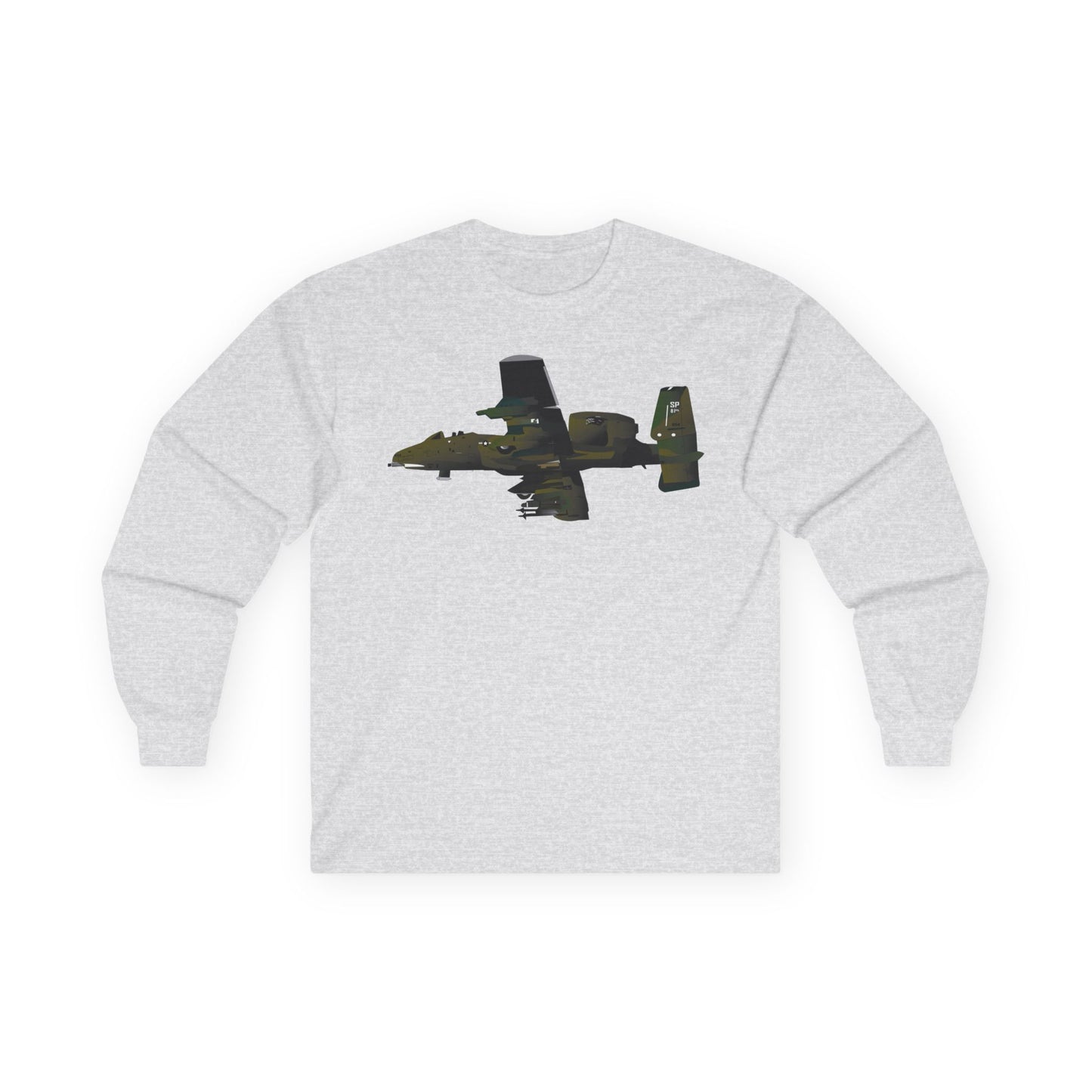 Unisex Ultra Cotton Long Sleeve Tee - Aircraft - A-10 Wart Hog X 300