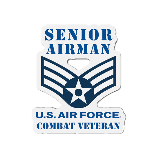 Die-Cut Magnet - USAF - Senior Airman (E4) - 2020 - Combat Veteran