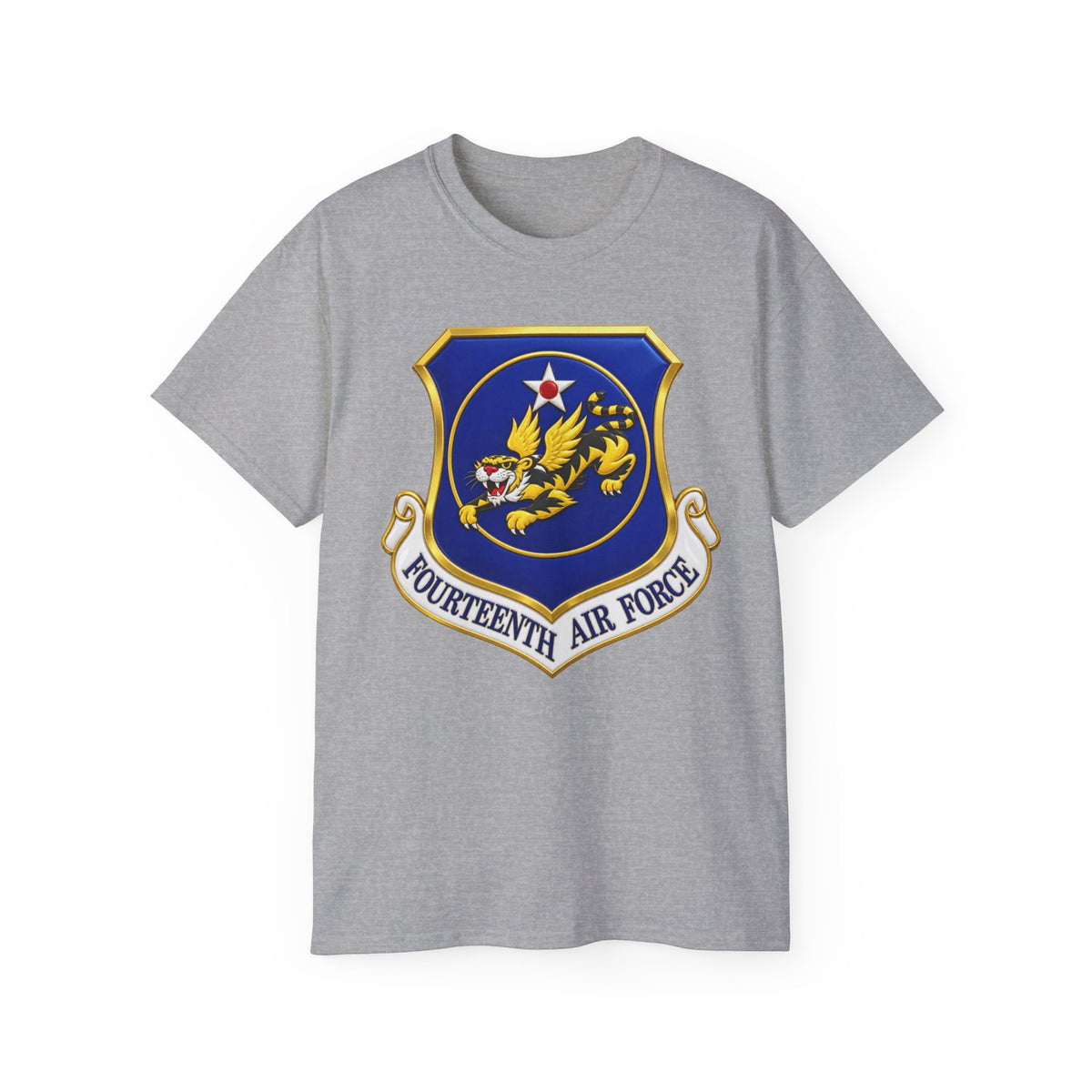 Unisex Ultra Cotton Tee - USAF - 14th Air Force - Flying Tigers wo txt - 3D - Enhanced