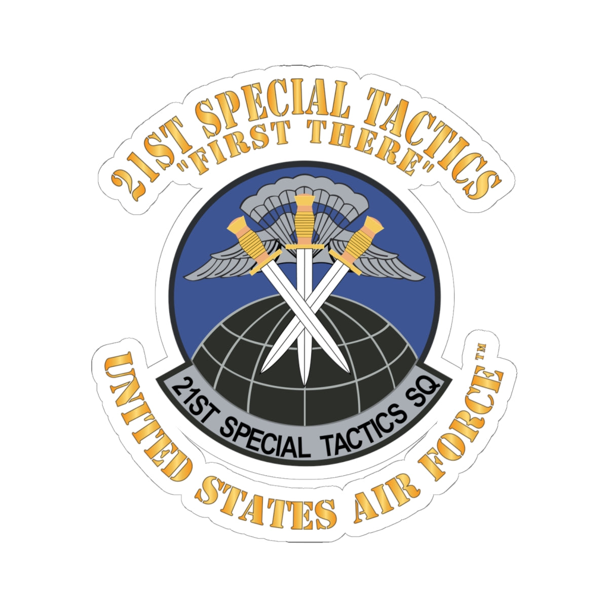 Kiss-Cut Stickers - USAF - 21st Special Tactics Squadron - First There