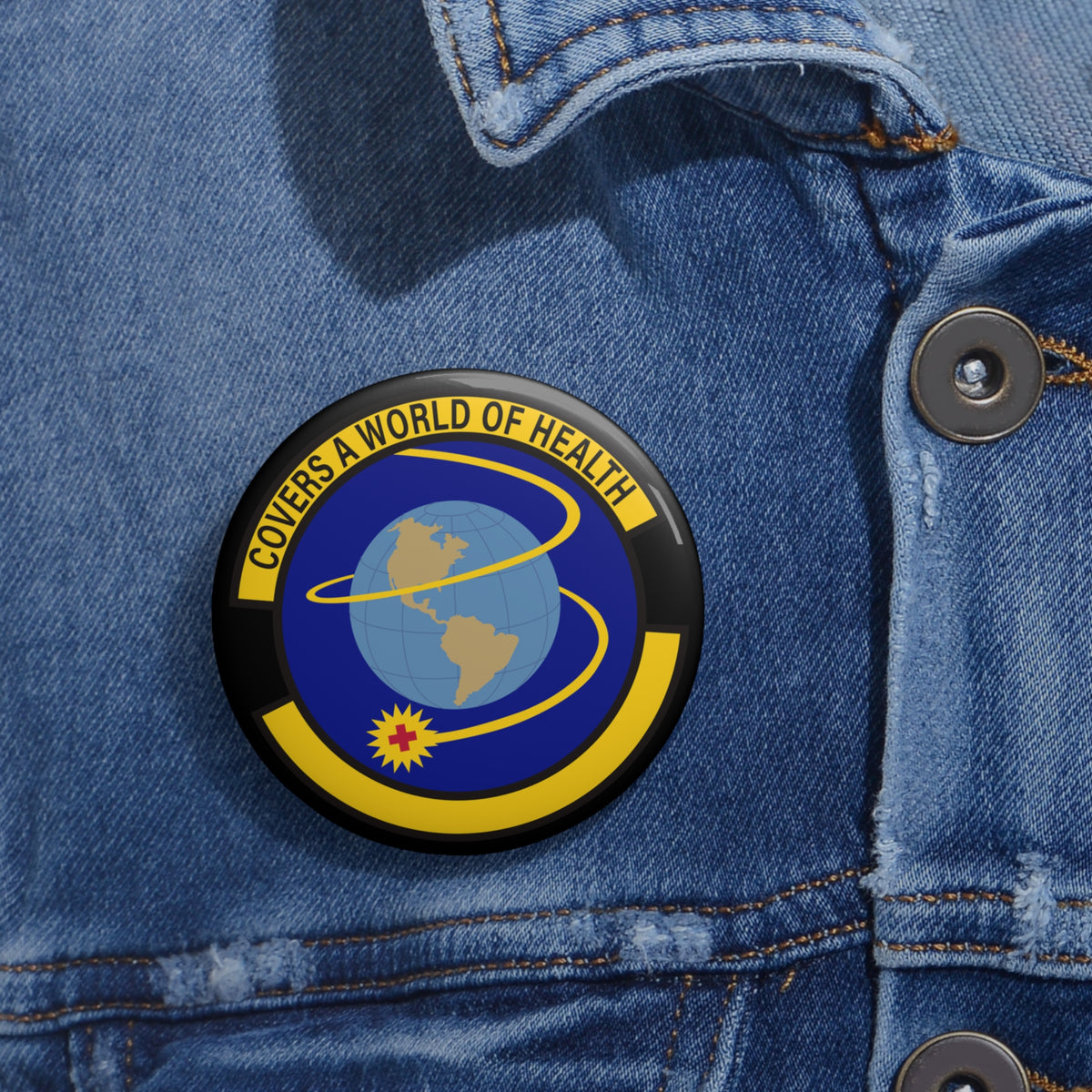 Custom Pin Button - USAF - 4th Operational Medical Readiness Sq wo txt X 300