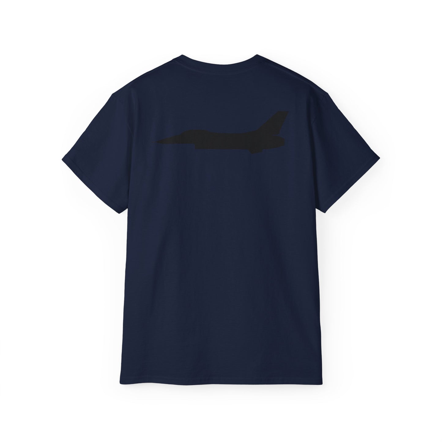 Unisex Ultra Cotton Tee - Aircraft - F-16 - Side - Black - wo Txt X 300