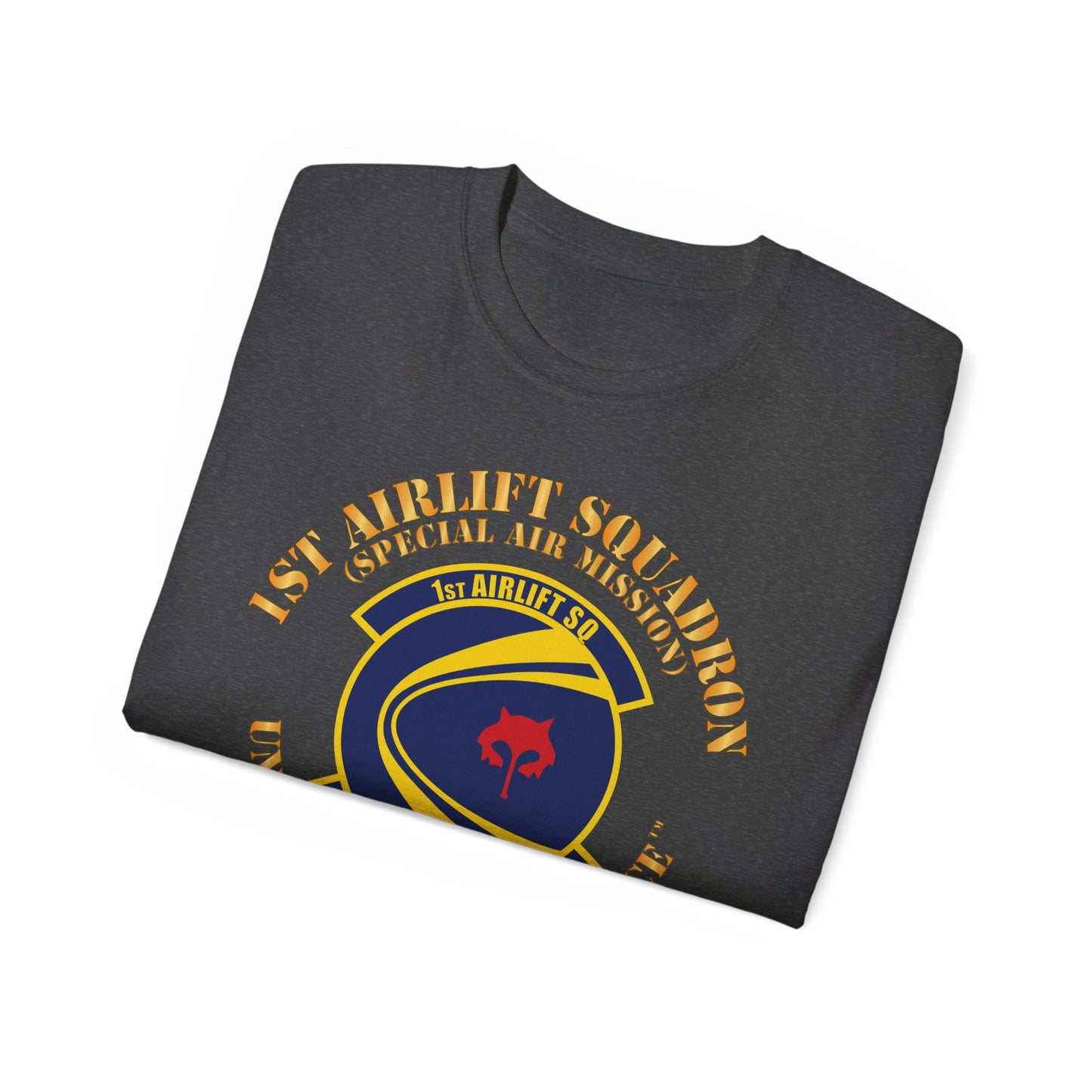 Unisex Ultra Cotton Tee - USAF - 1st Airlift Squadron X 300