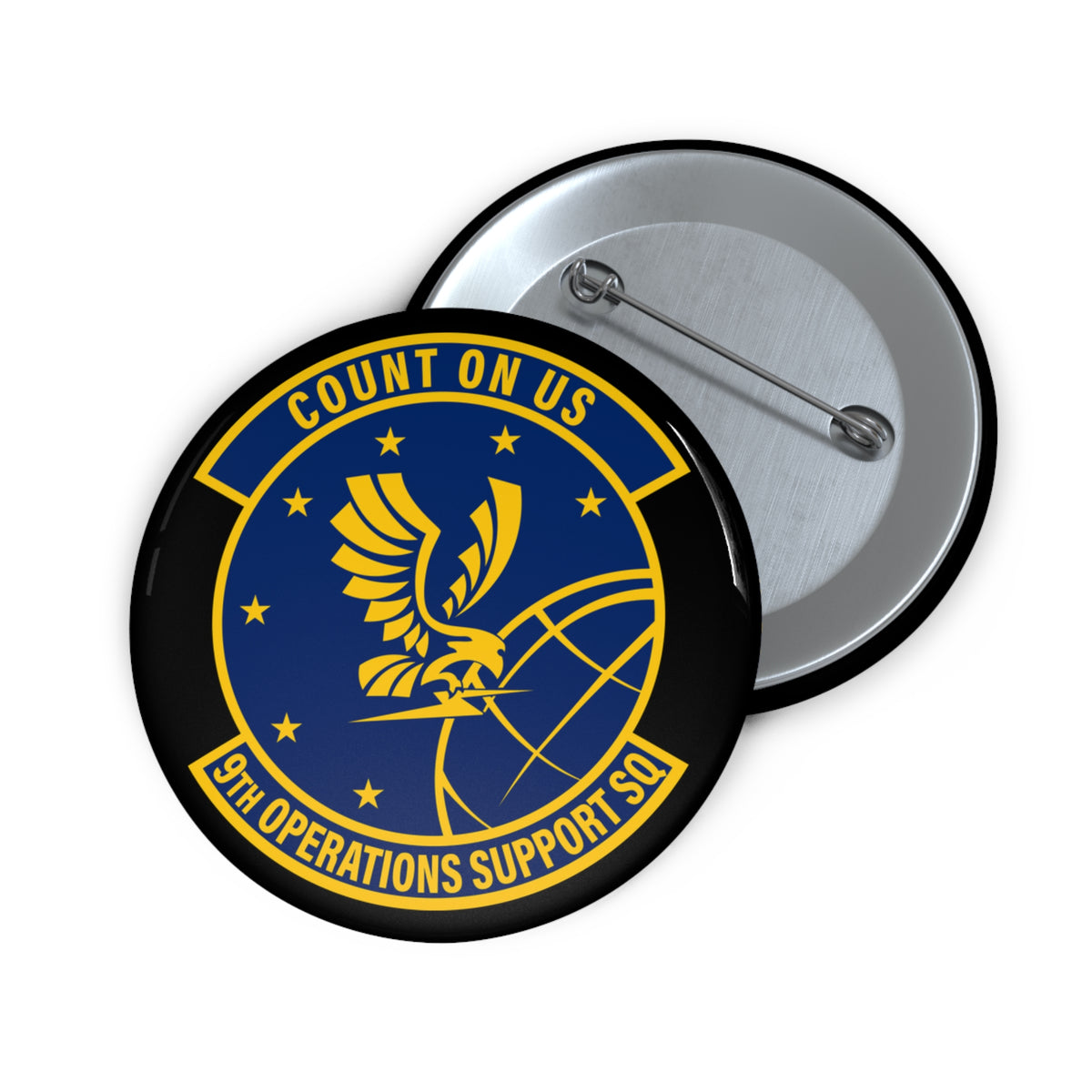 Custom Pin Button - USAF - 9th Operations Support Squadron wo txt X 300