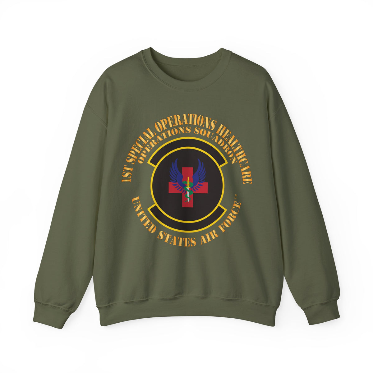 Crewneck Sweatshirt - USAF - 1st Special Operations Healthcare Operations Squadron X 300