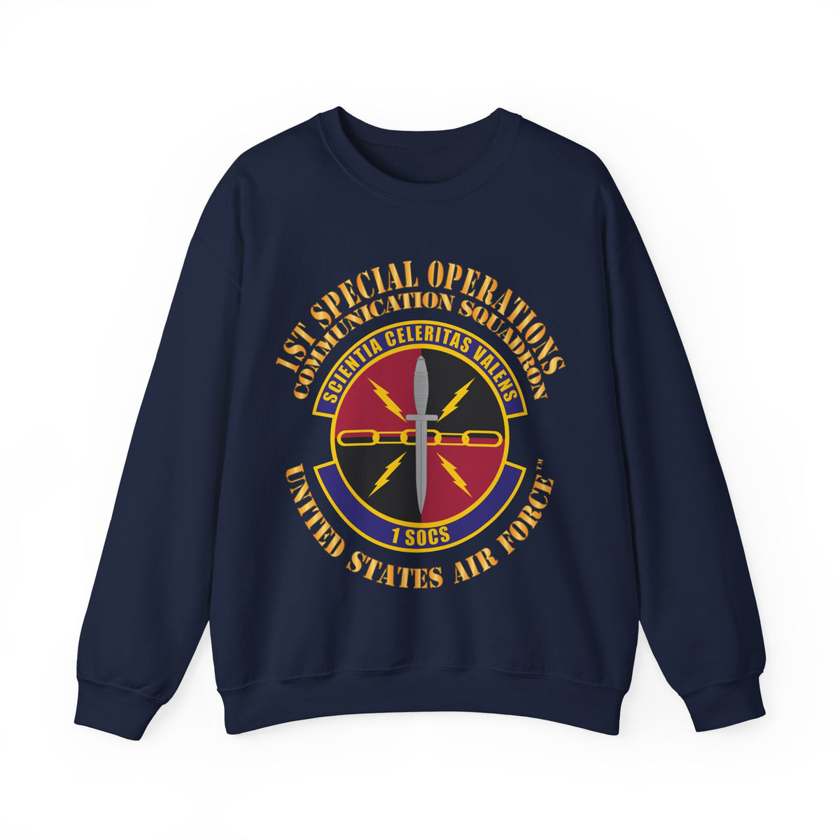 Crewneck Sweatshirt - USAF - 1st Special Operations Communication Squadron X 300