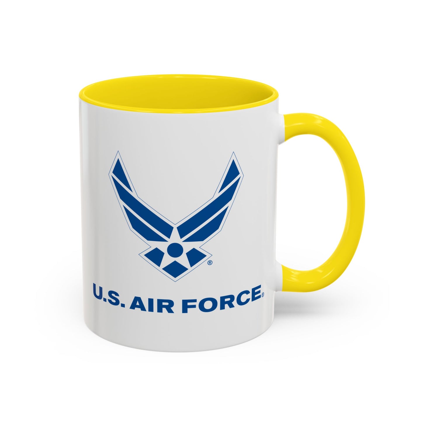 Accent Coffee Mug (11oz & 15oz) - USAF Logo, TM Txt - U S Air Force X 300