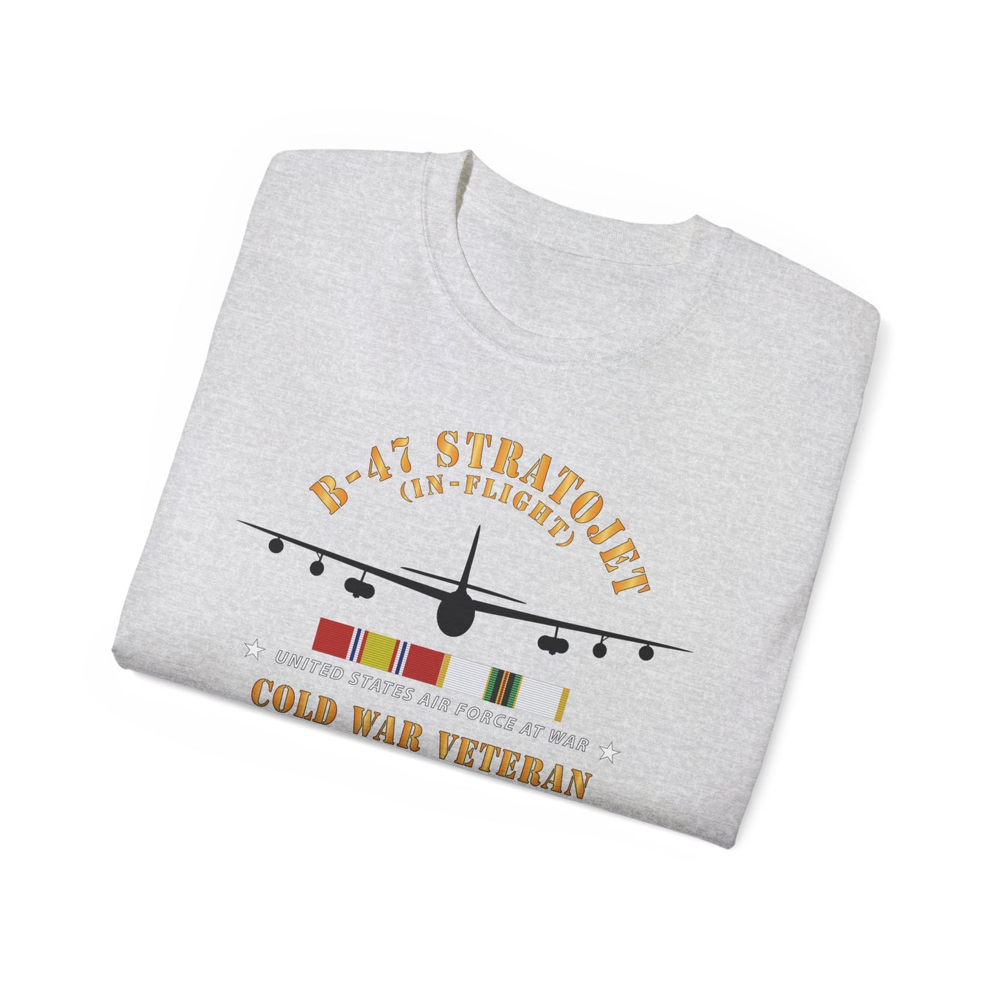 Unisex Ultra Cotton Tee - USAF - B-47 Stratojet - In Flt - Silhouette - Cold War Veteran X 300