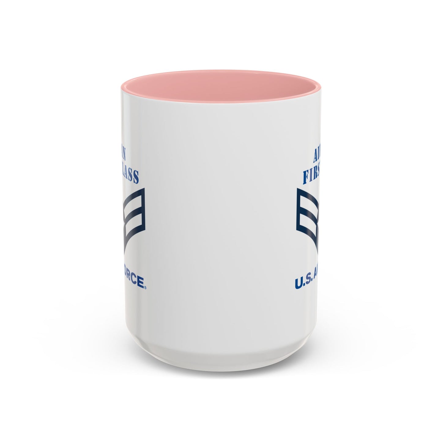 Accent Coffee Mug (11oz & 15oz) - USAF - Airman - First Class (E3) - 2020 - US Air Force w Text X 300