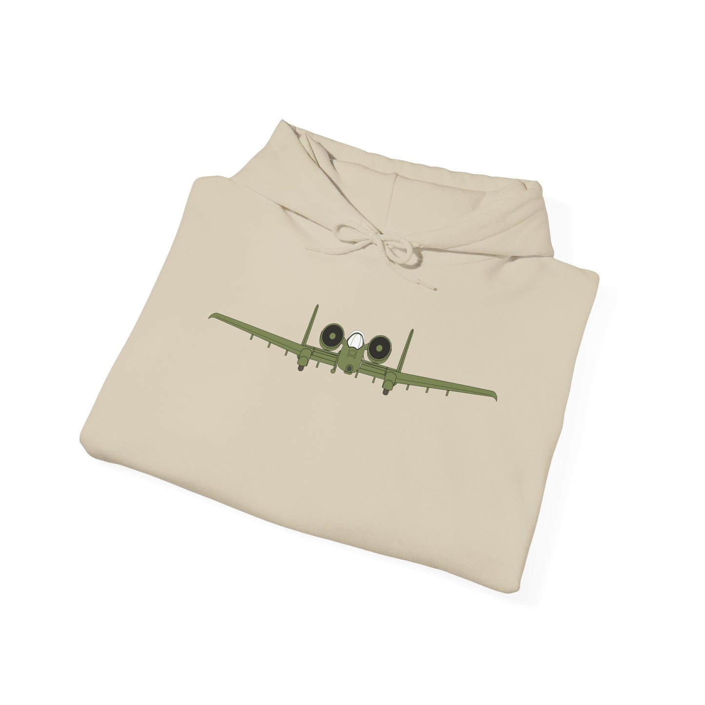 Unisex Heavy Blend Hooded Sweatshirt - Aircraft - USAF - A-10 Thunderbolt II - Front X 300