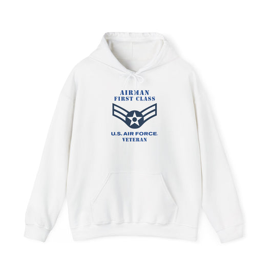 Unisex Heavy Blend Hooded Sweatshirt - USAF - Airman - First Class (E3) - 2020 - Veteran