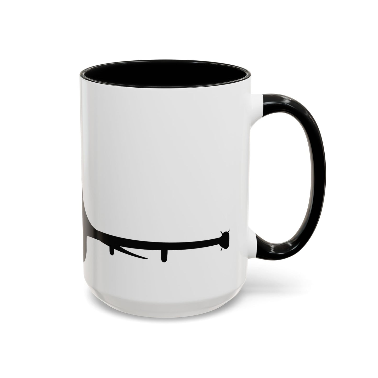 Accent Coffee Mug (11oz & 15oz) - Aircraft - F-16 - Front - Silhouette wo Txt X 300