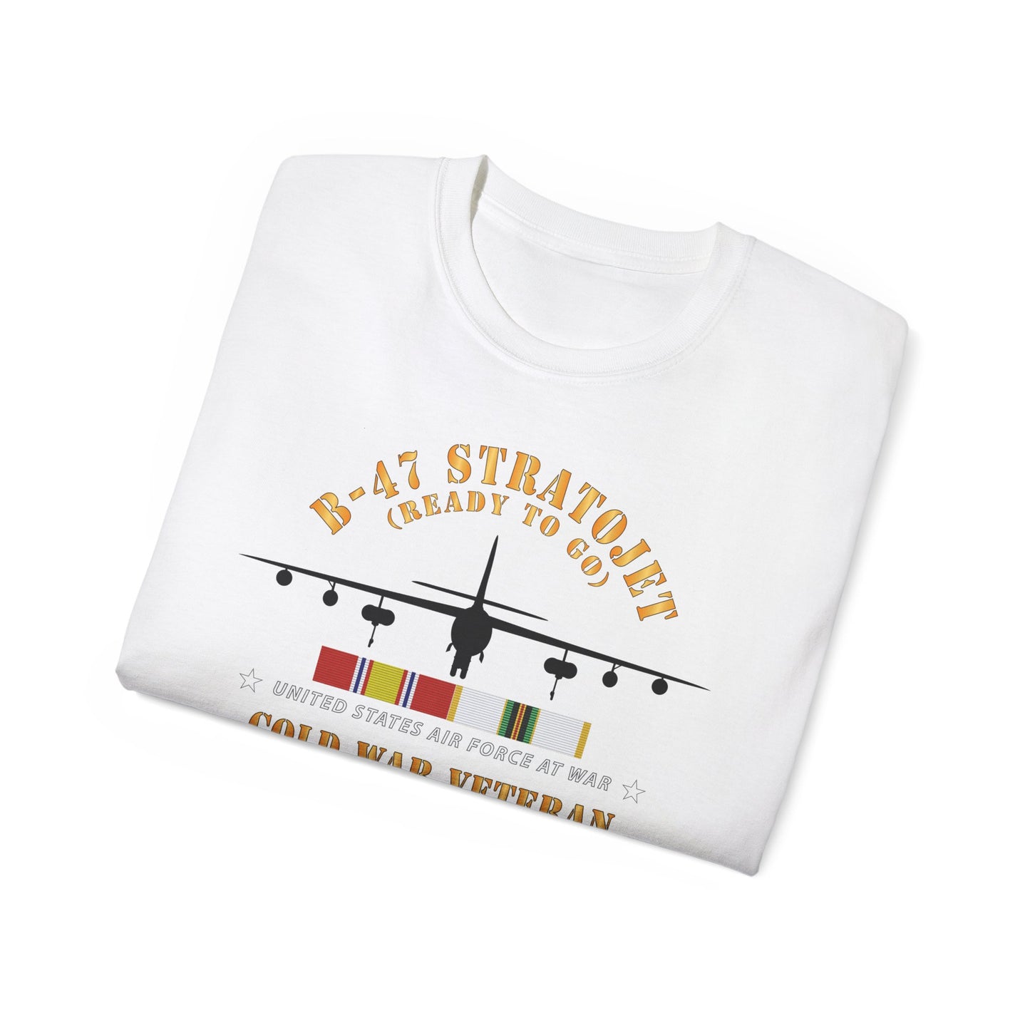 Unisex Ultra Cotton Tee - USAF - B-47 Stratojet - Ready to Go - Silhouette - Cold War Veteran X 300
