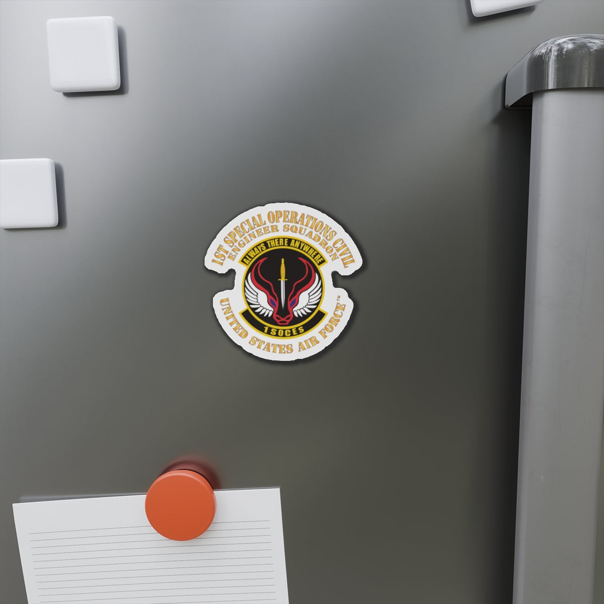 Die-Cut Magnet - USAF - 1st Special Operations Civil Engineer Sq X 300