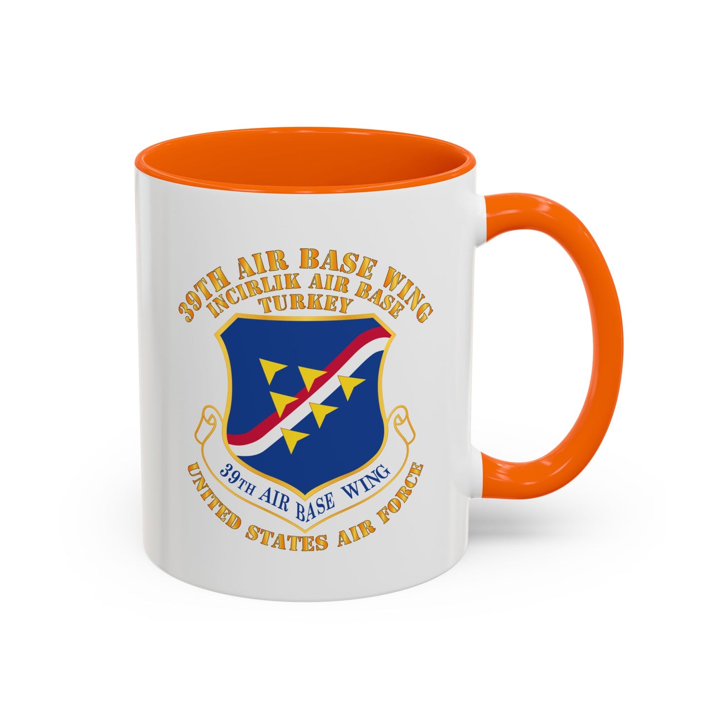 Accent Coffee Mug (11oz & 15oz) - USAF - 39th Airbase Wing - 3rd AF - Incirlik Air Base - Turkey