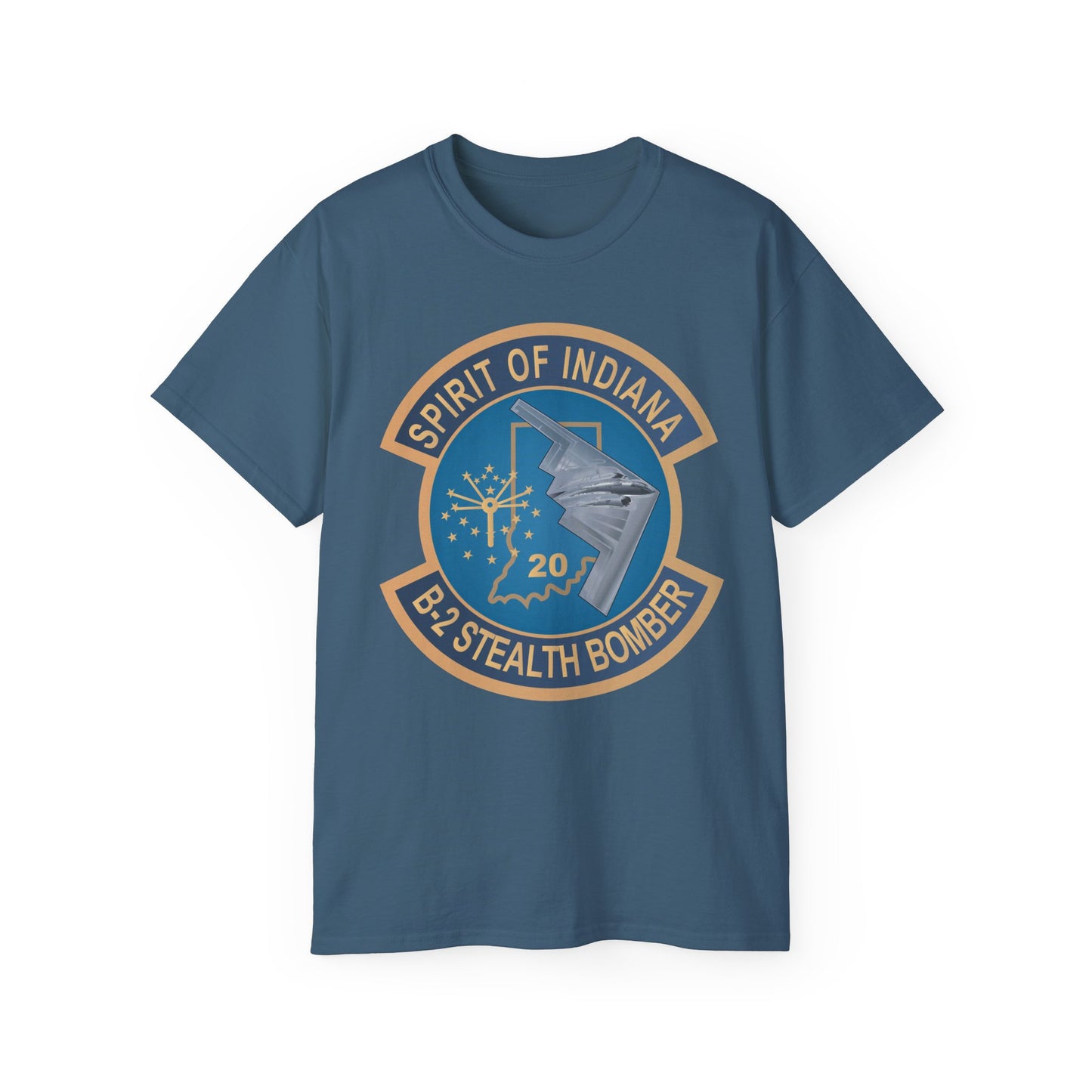 Unisex Ultra Cotton Tee - USAF - B2 - Spirit of Indiana - Stealth Bomber wo txt X 300