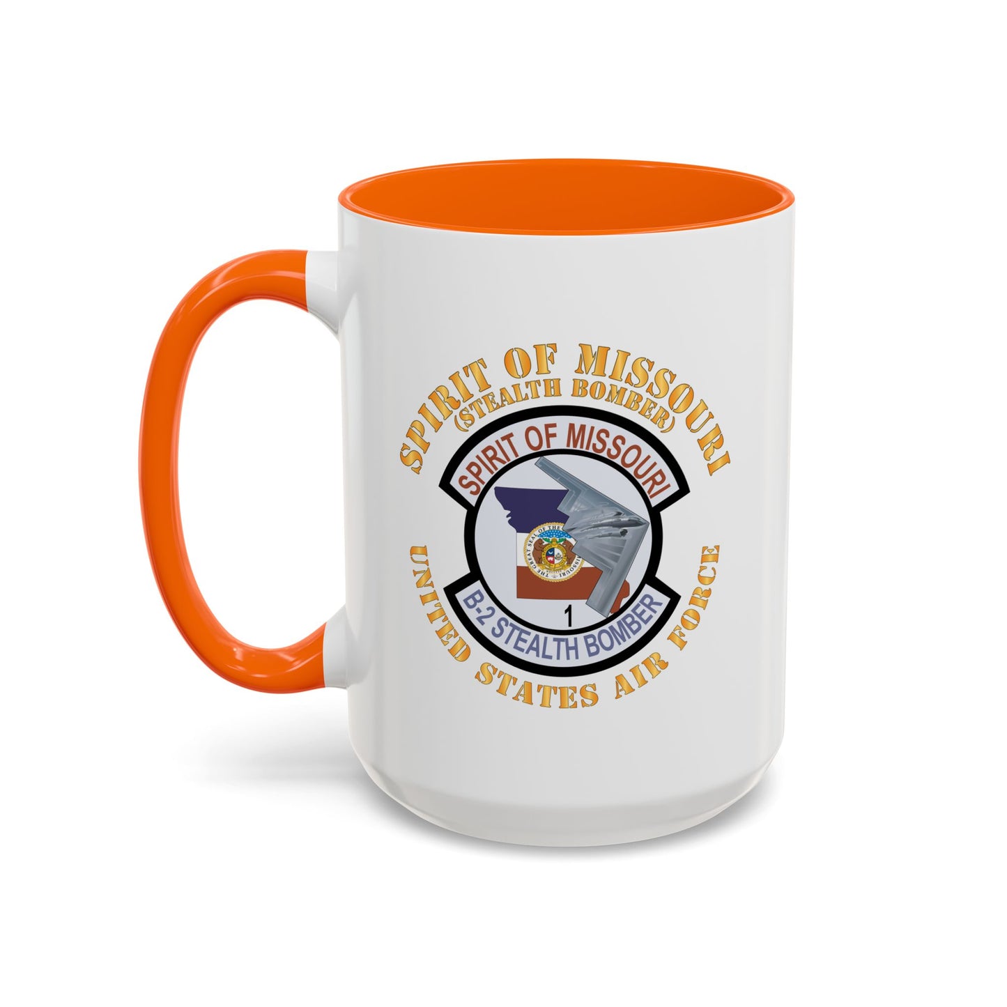 Accent Coffee Mug (11oz & 15oz) - USAF - B2 - Spirit of Missouri Stealth Bomber X 300