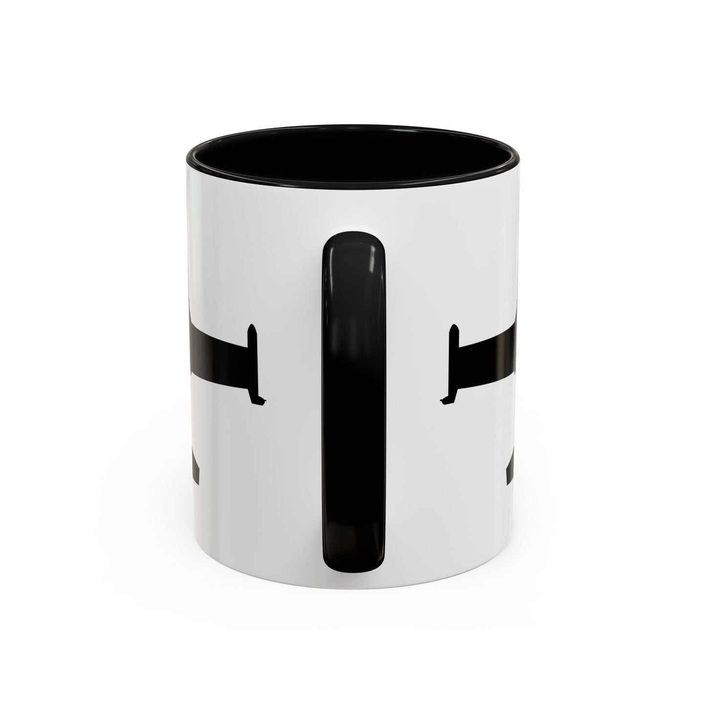 Accent Coffee Mug (11oz & 15oz) - Aircraft - A-37-Trainer - Top - Silhouette X 300