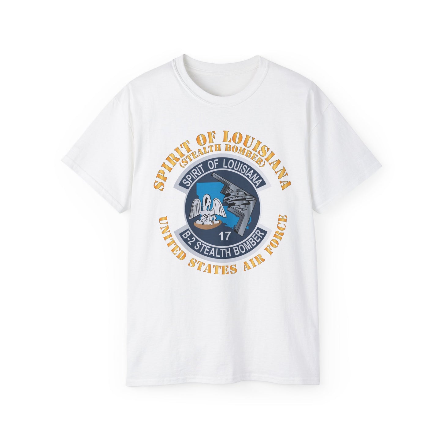 Unisex Ultra Cotton Tee - USAF - B2 - Spirit of Louisiana - Stealth Bomber X 300