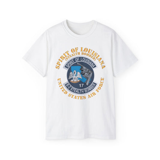 Unisex Ultra Cotton Tee - USAF - B2 - Spirit of Louisiana - Stealth Bomber X 300