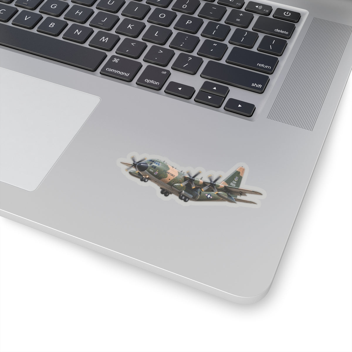 Kiss-Cut Stickers - C-130  Aircraft - Camo - Landing - Approach