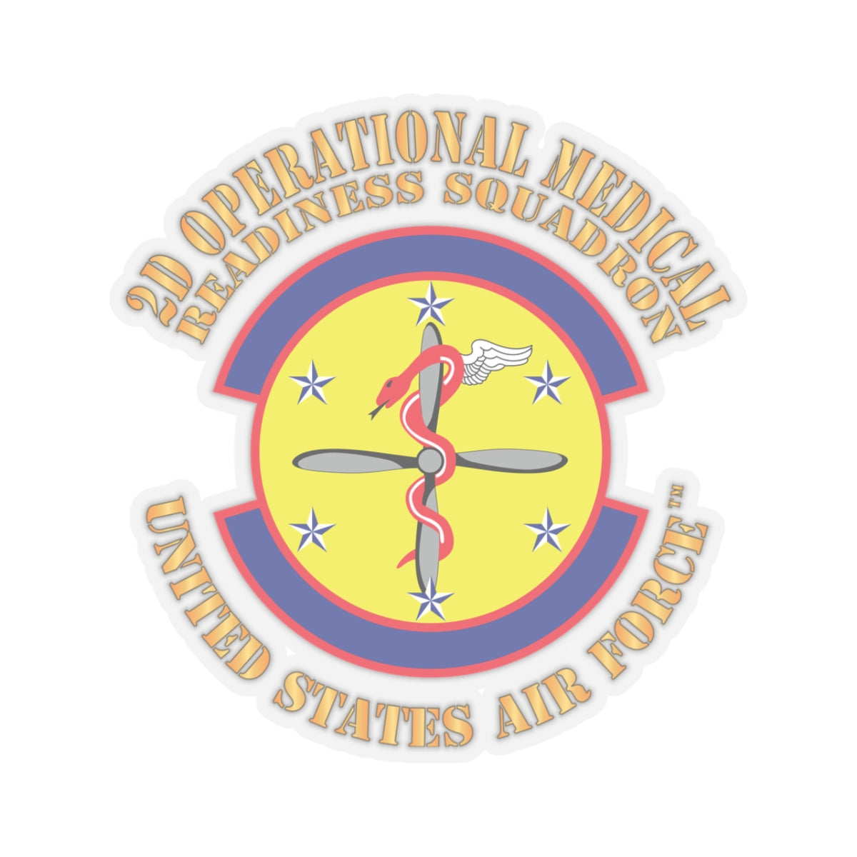 Kiss-Cut Stickers - USAF - 2d Operational Medical Readiness Sq