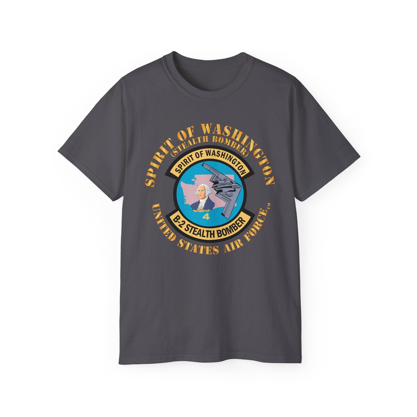 Unisex Ultra Cotton Tee - USAF - B2 - Spirit of Washington - Stealth Bomber X 300