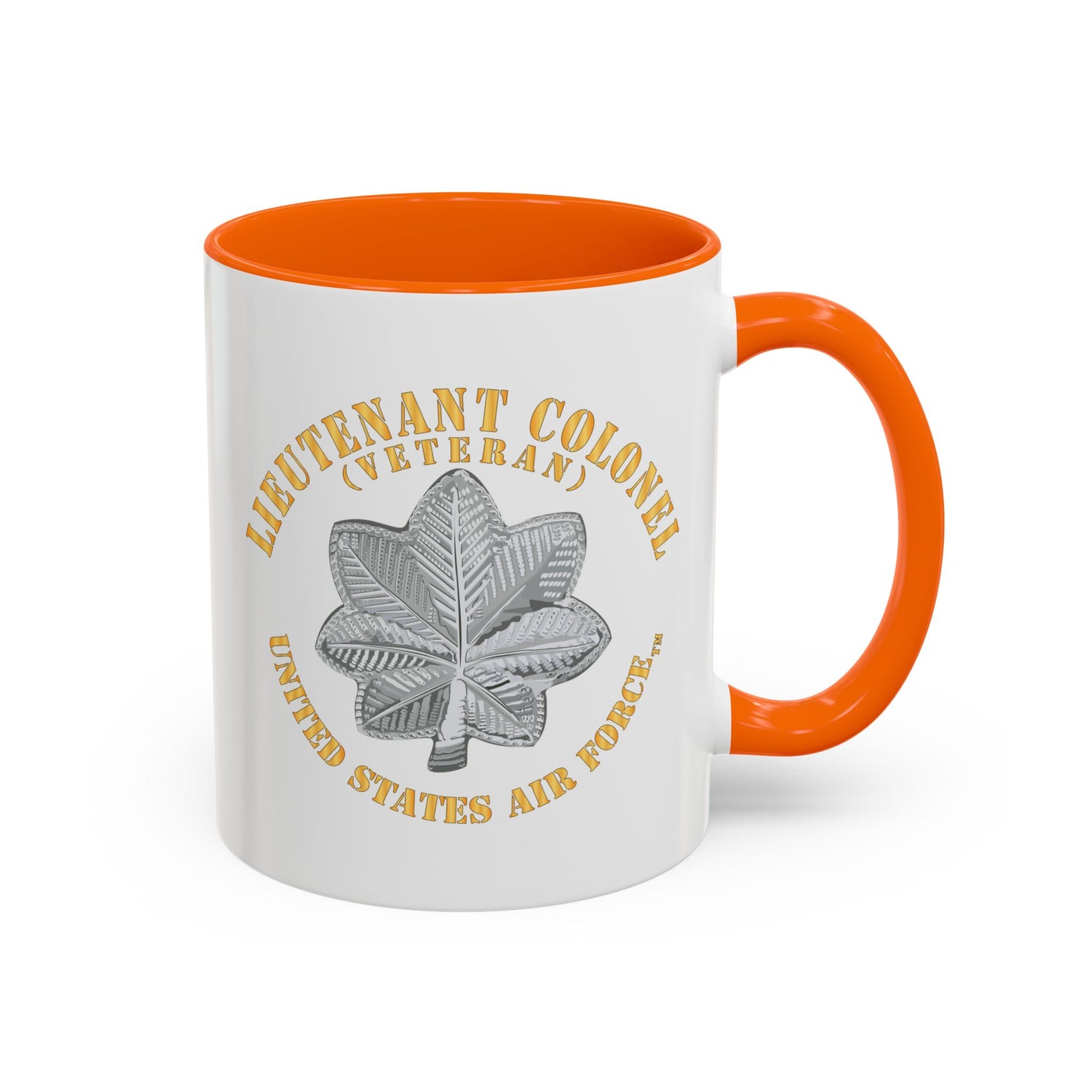 Accent Coffee Mug (11oz & 15oz) - USAF - Lieutenant Colonel - LTC - Veteran - TM X 300
