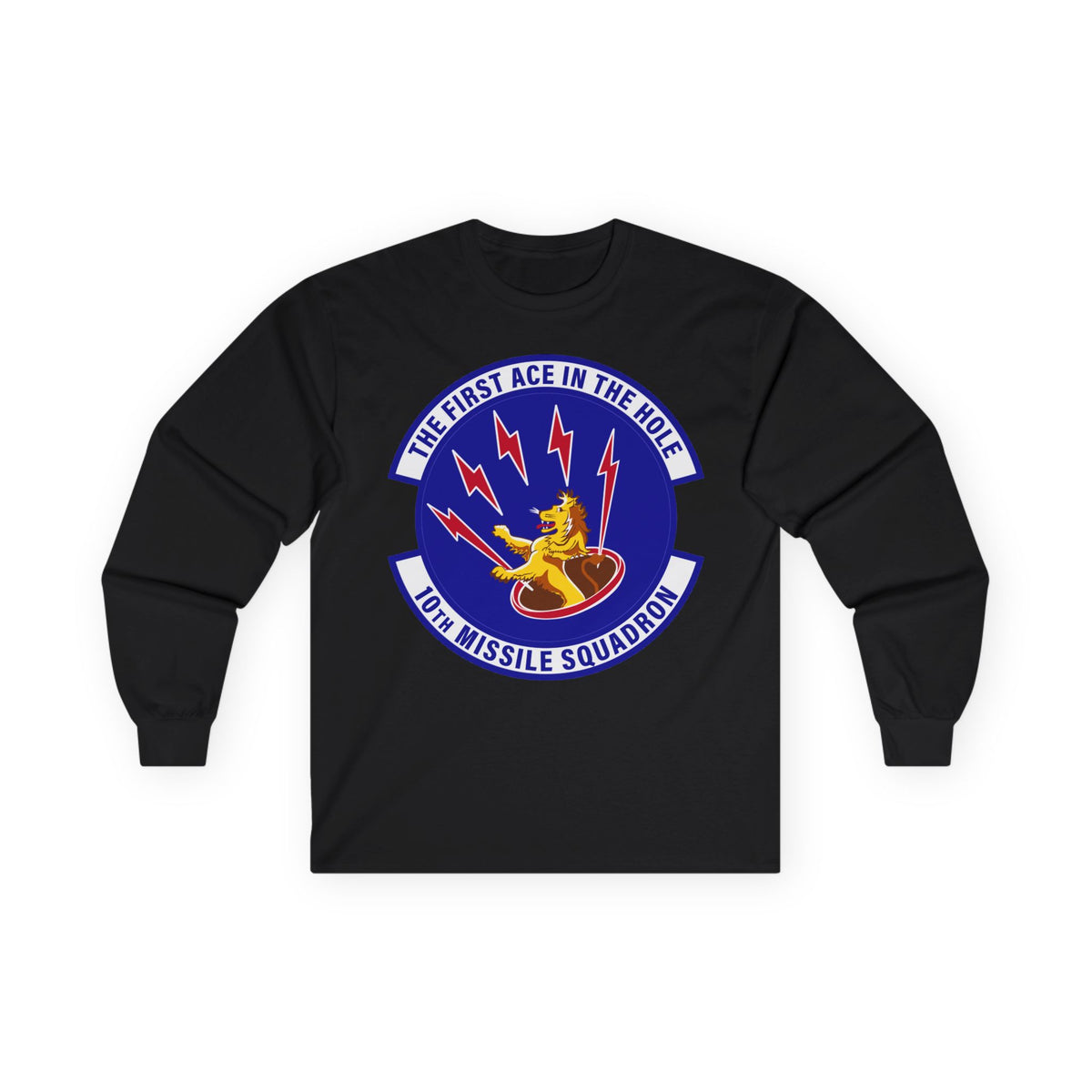 Unisex Ultra Cotton Long Sleeve Tee - USAF - 10th Missile Squadron wo txt