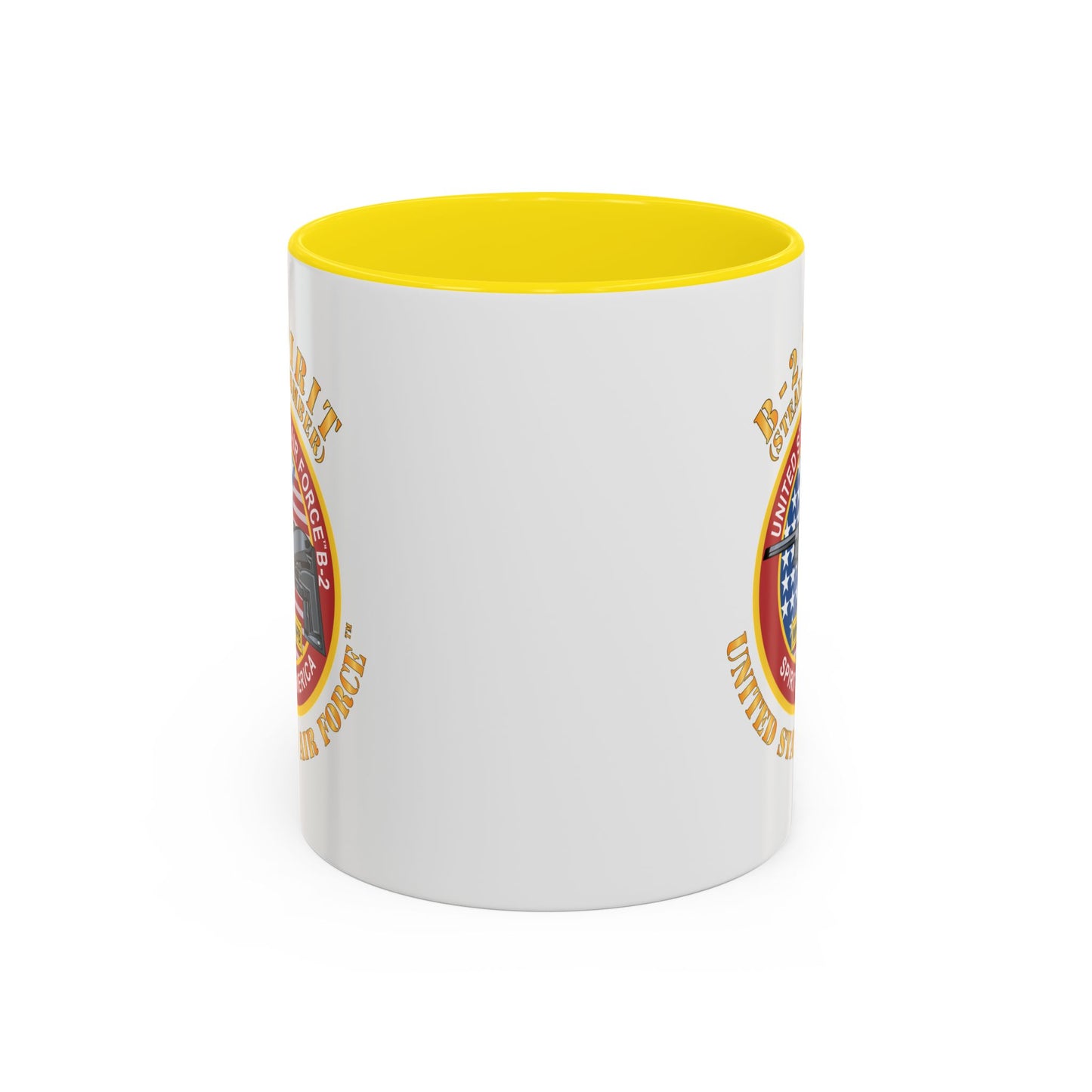 Accent Coffee Mug (11oz & 15oz) - USAF - B2 - Spirit - Stealth Bomber X 300
