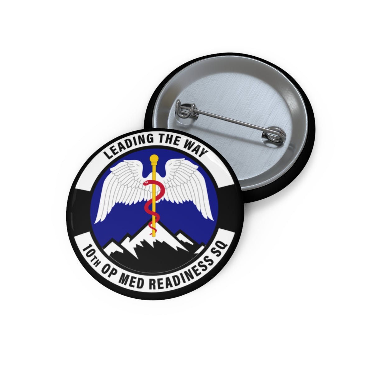 Custom Pin Button - USAF - 10th Operational Medical Readiness Sq wo txt