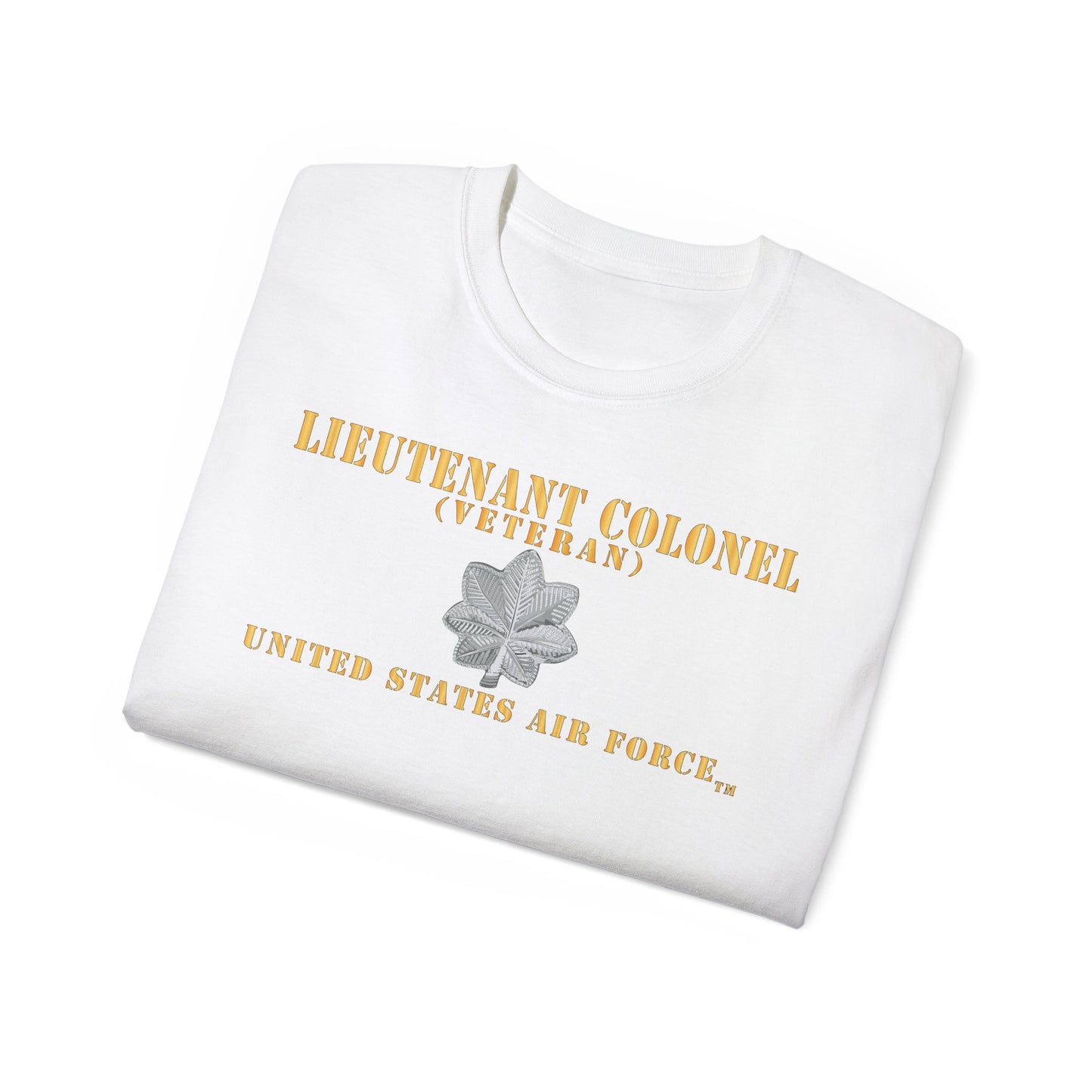 Unisex Ultra Cotton Tee - USAF - Lieutenant Colonel - LTC - Veteran - Flat - TM X 300